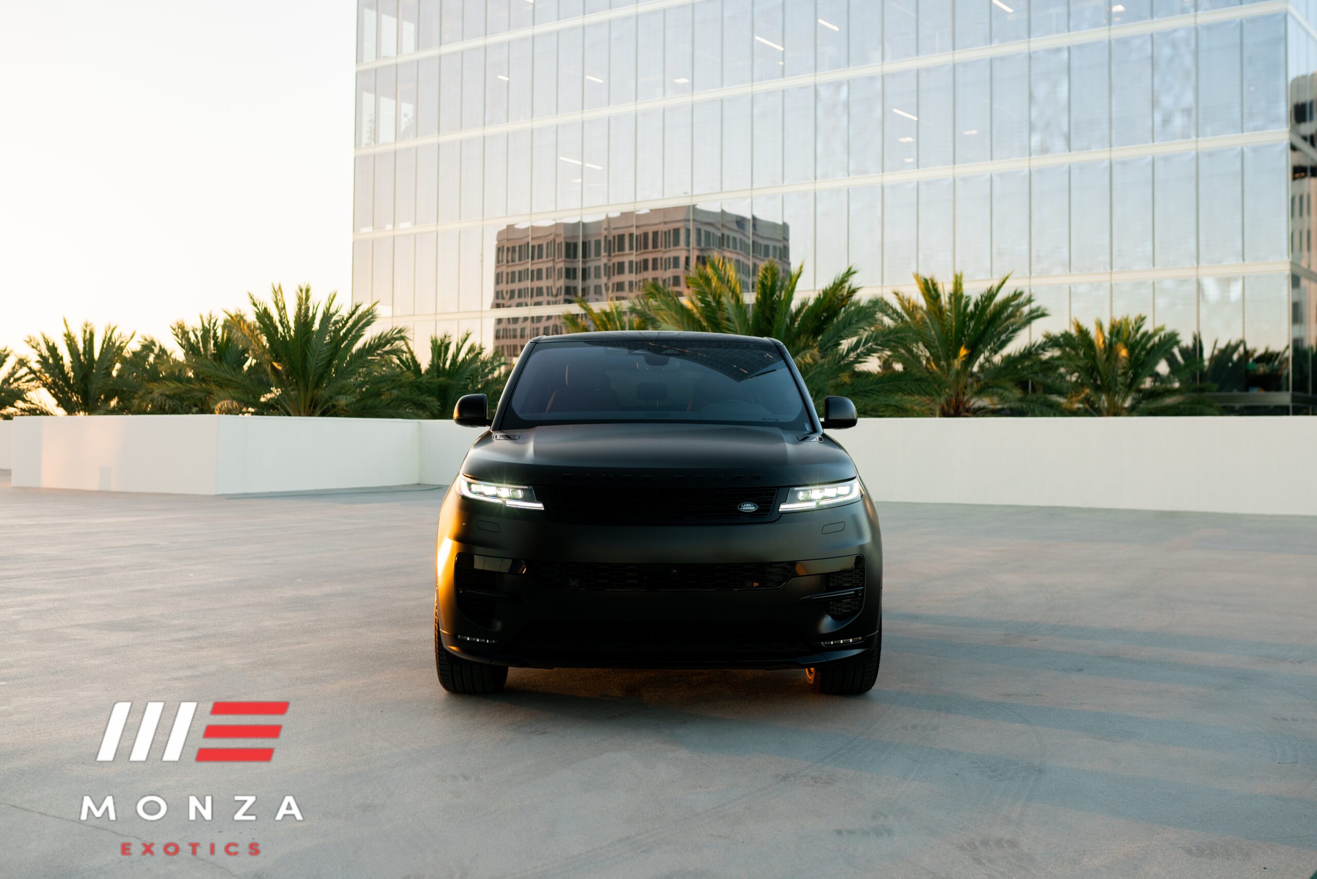 2023 Land Rover Range Rover Sport Black rear view exotic car rental