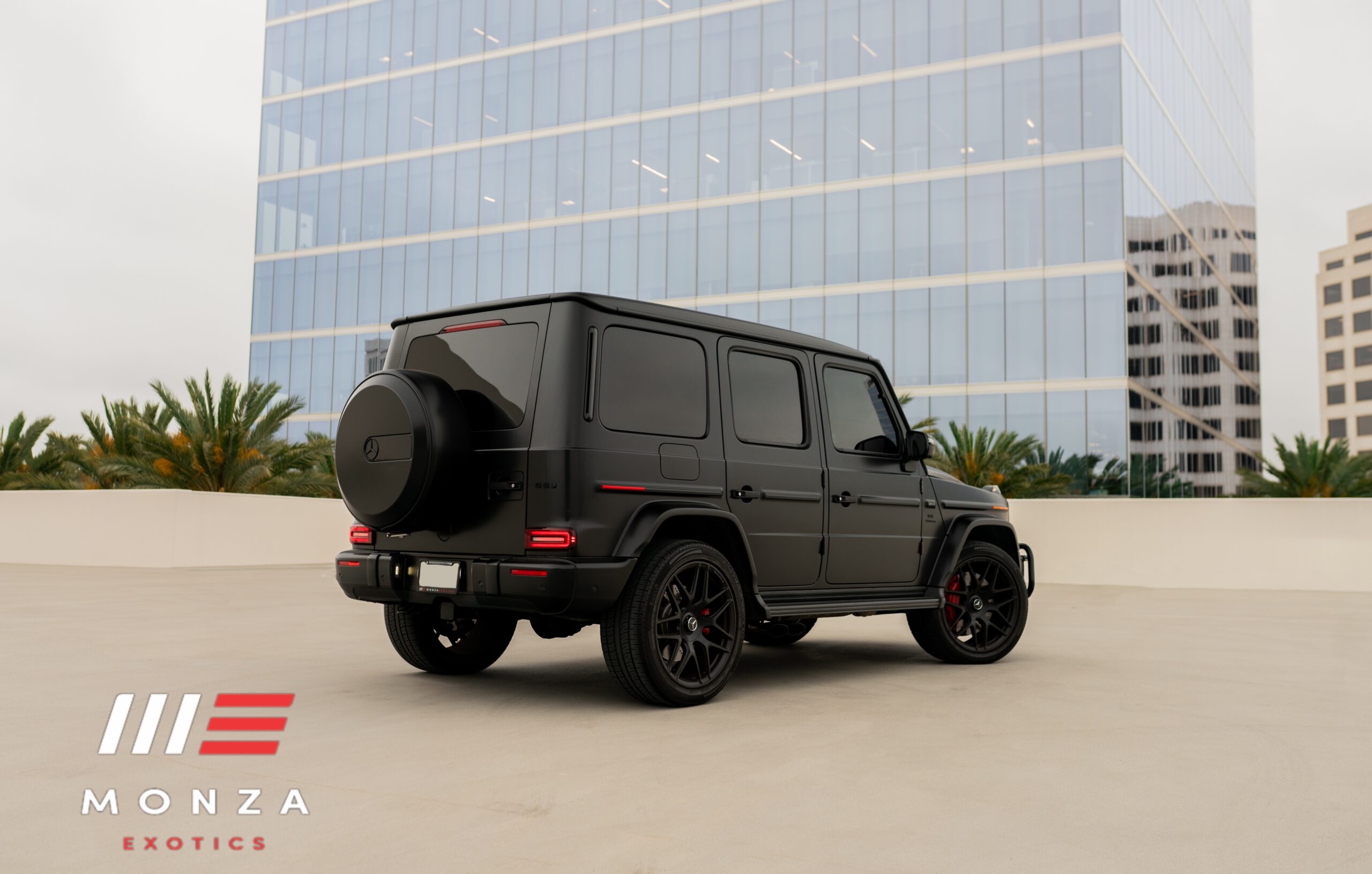 Mercedes-Benz G63 AMG Black at dusk Orange County