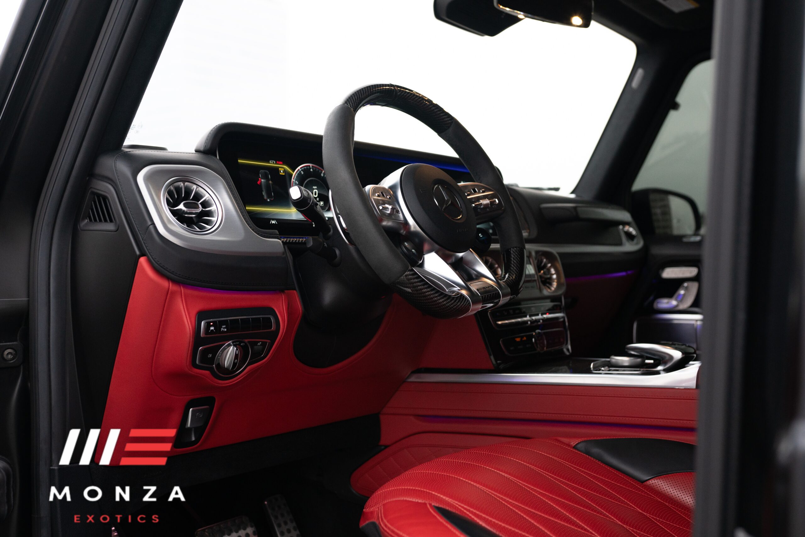 Mercedes-Benz G63 AMG Black trunk view luxury rental Pacific Coast Highway