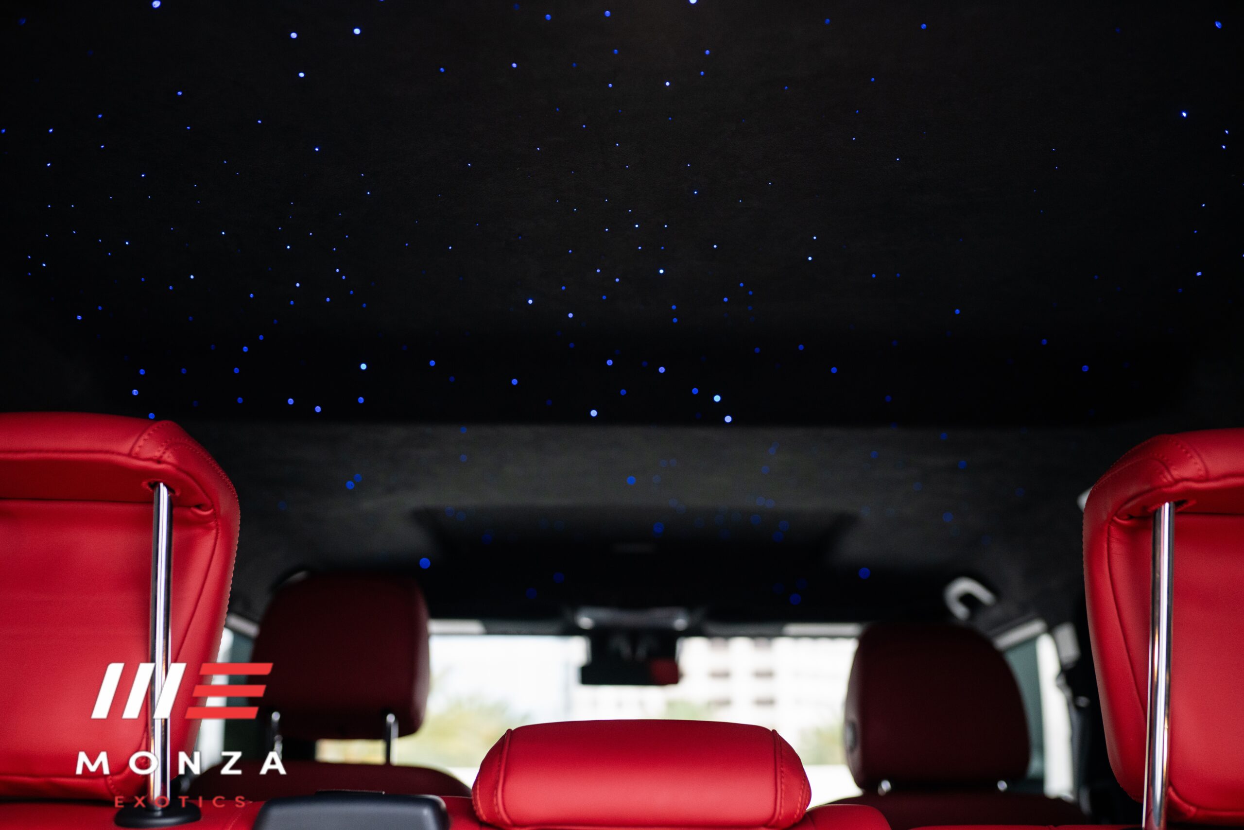 Mercedes-Benz G63 AMG Red / Black interior cabin Pacific Coast Highway
