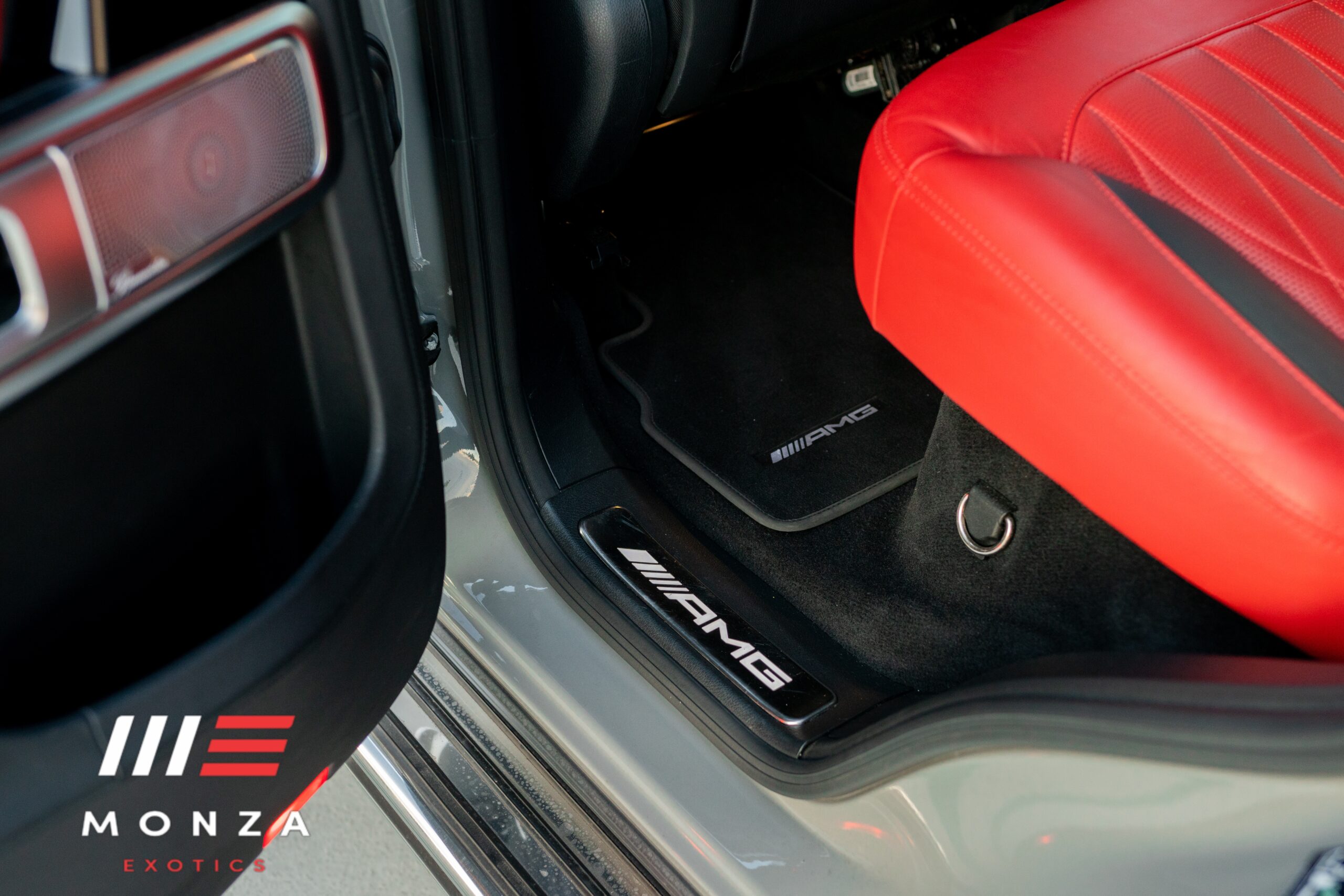 2023 Mercedes-Benz G63 AMG Arabian Grey side view Pacific Coast Highway