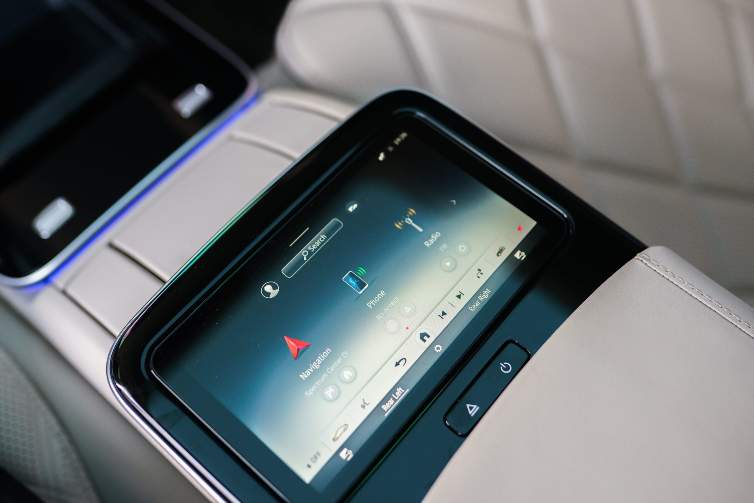 Mercedes-Benz Maybach S580 Black trunk view luxury rental Pacific Coast Highway