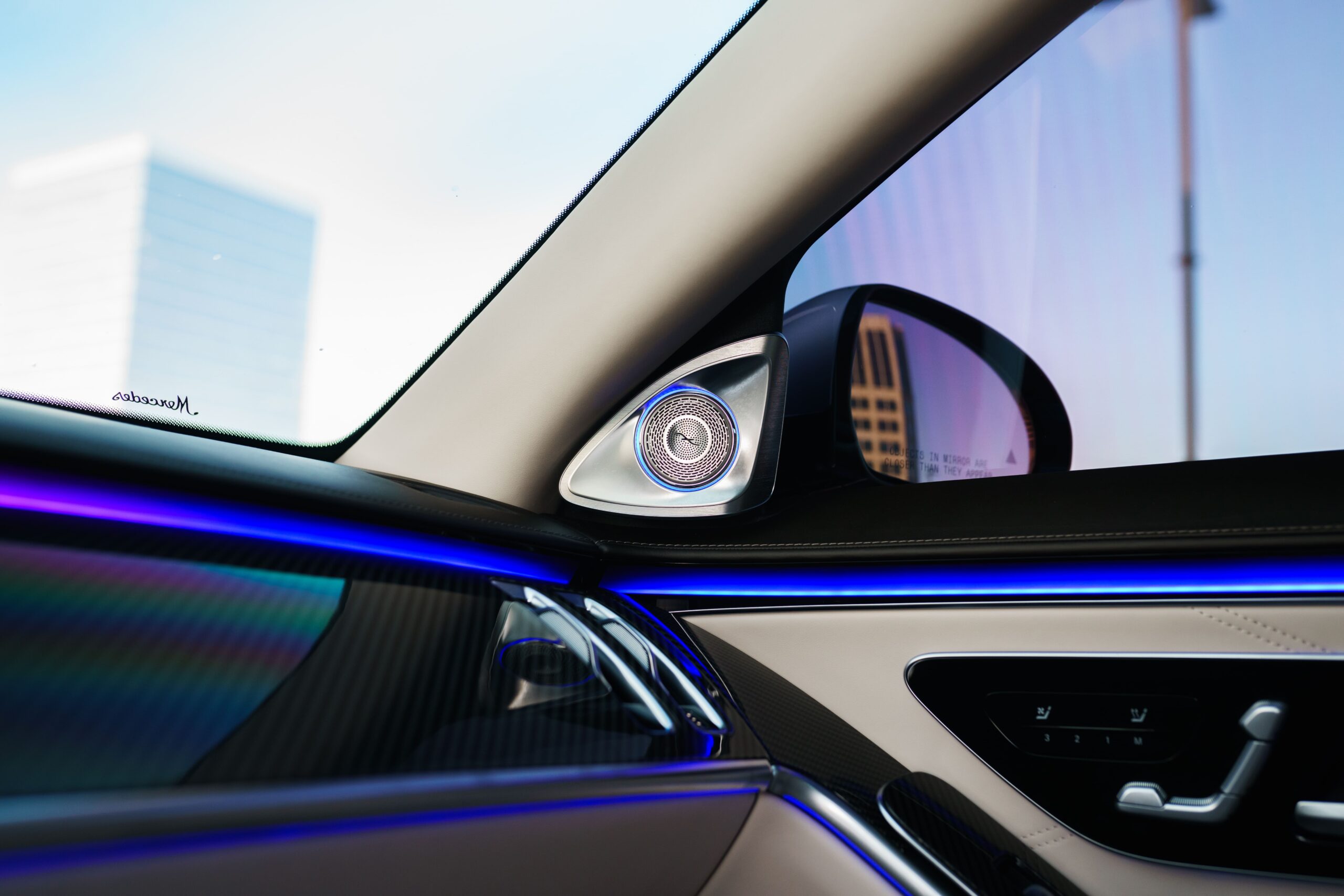 Mercedes-Benz Maybach S580 rear view Black luxury sedan San Diego exotic rental