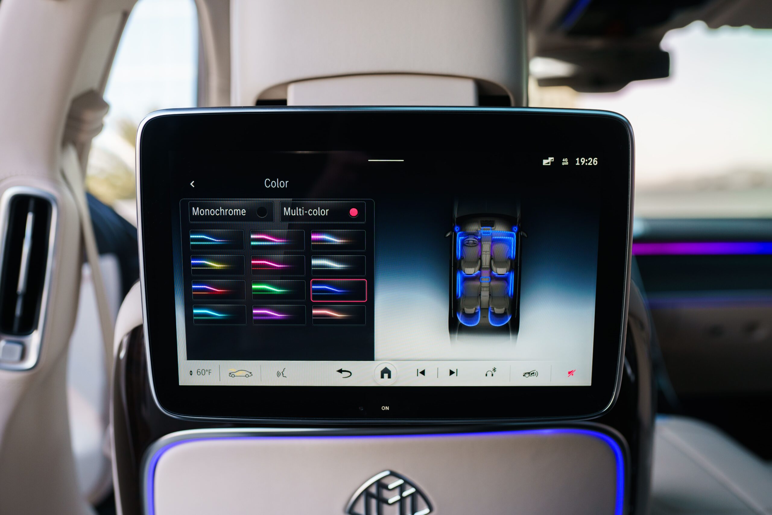 Mercedes-Benz Maybach S580 Black at dusk Orange County