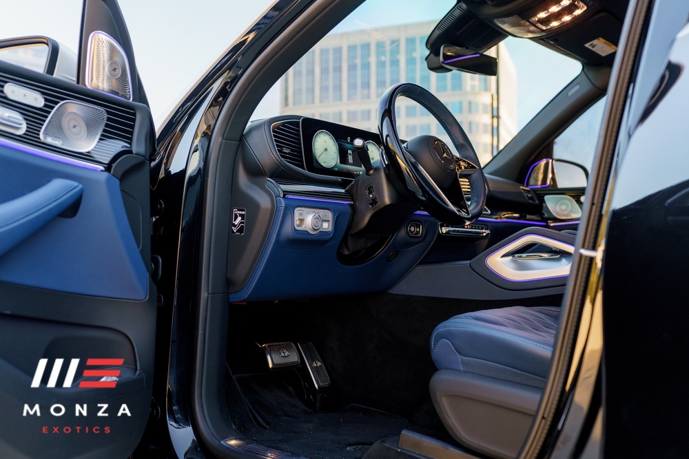 Mercedes-Benz Maybach GLS 600 2026 Black trunk view luxury rental Pacific Coast Highway