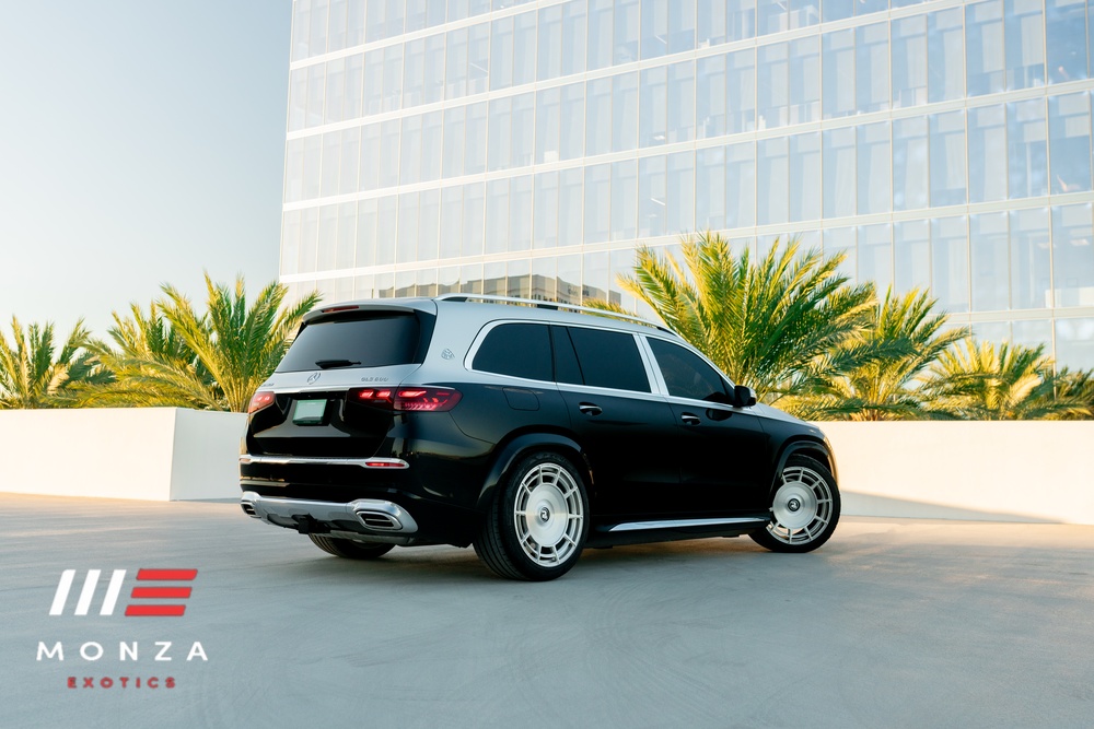 2026 Mercedes-Benz Maybach GLS 600 2026 front three-quarter Black SoCal exotic rental
