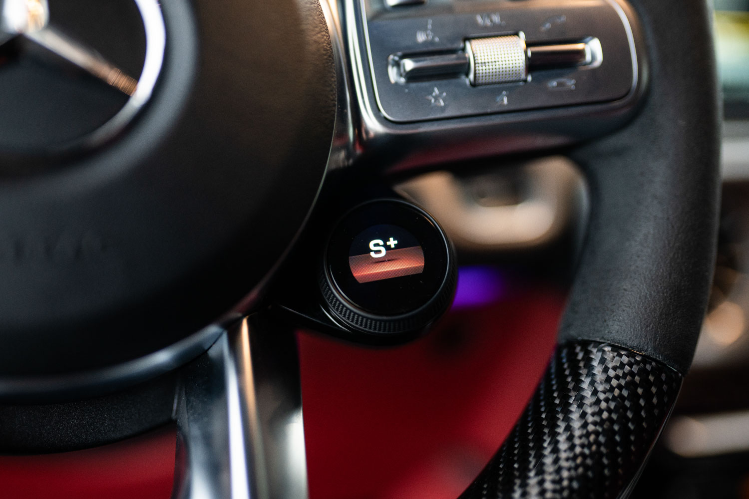 2023 Mercedes-Benz G63 AMG driver cockpit Red / Black seats Newport Beach