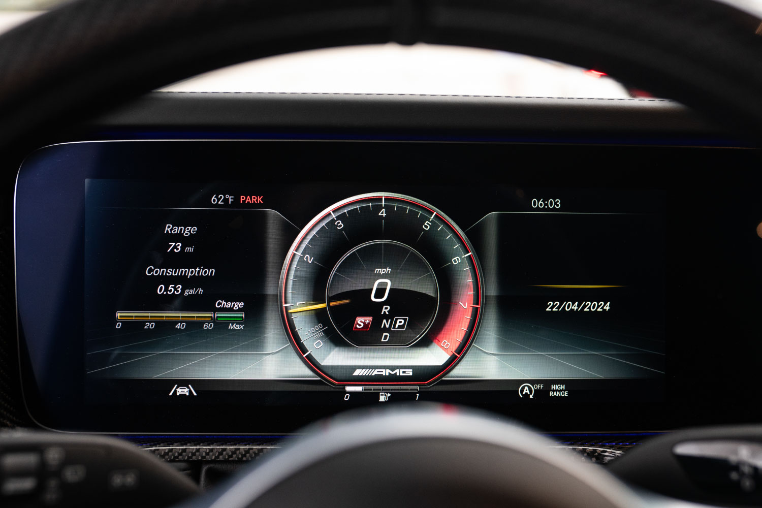 2023 Mercedes-Benz G63 AMG interior Red / Black luxury rental