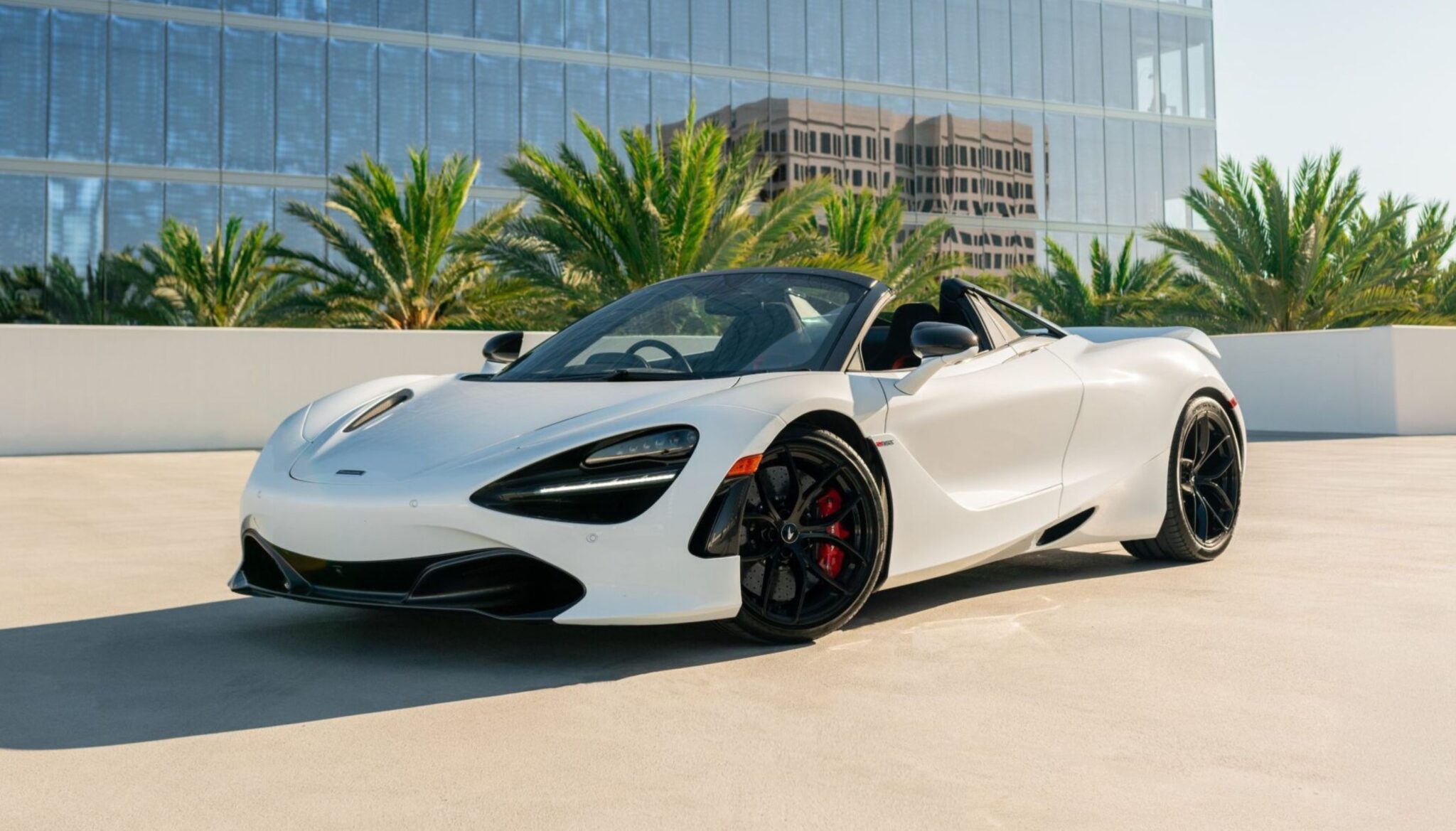 McLaren 720S Spyder White supercar available Southern California
