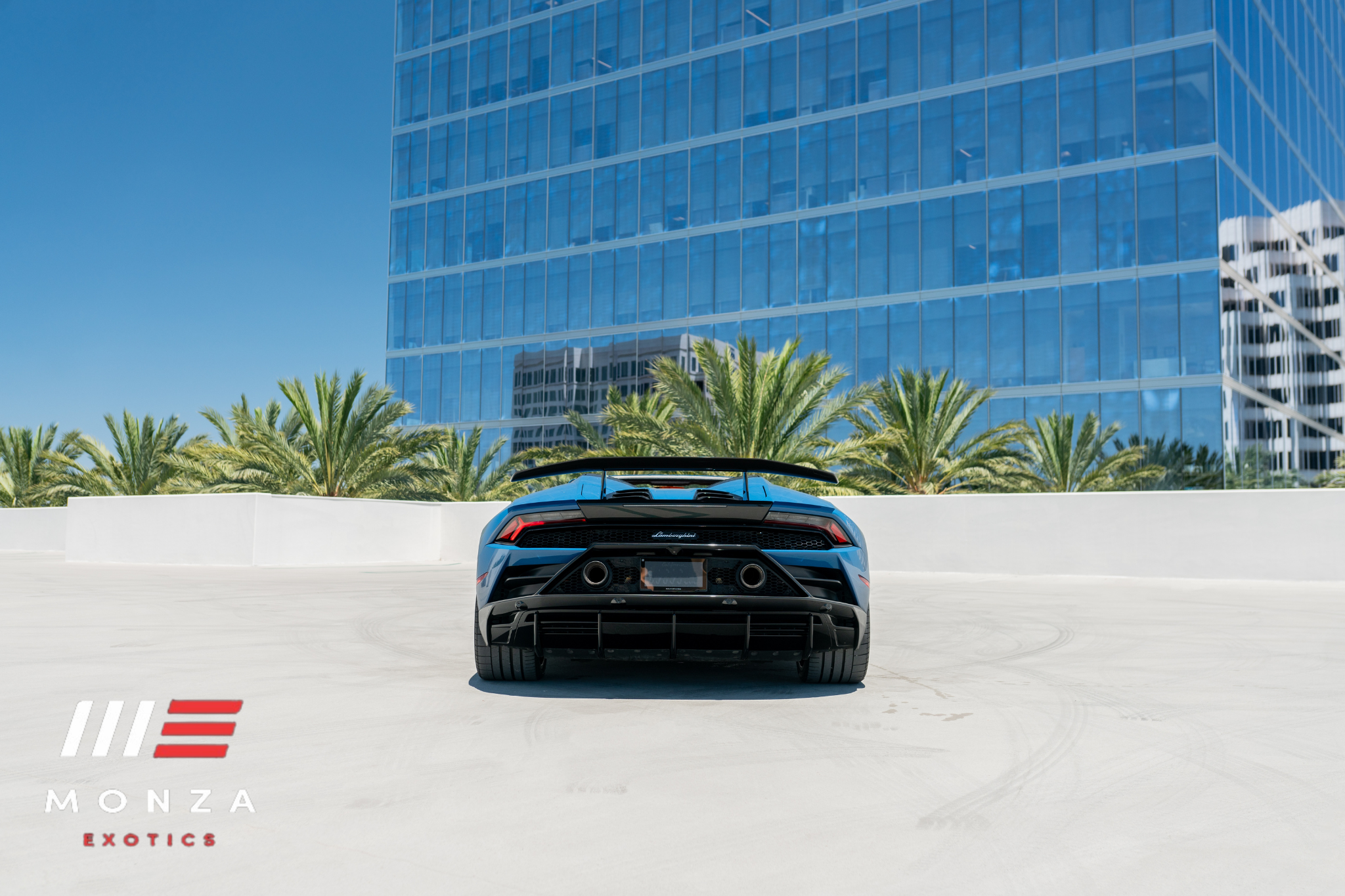 2022 Lamborghini Huracán Evo Spyder headlight detail Blue Beverly Hills