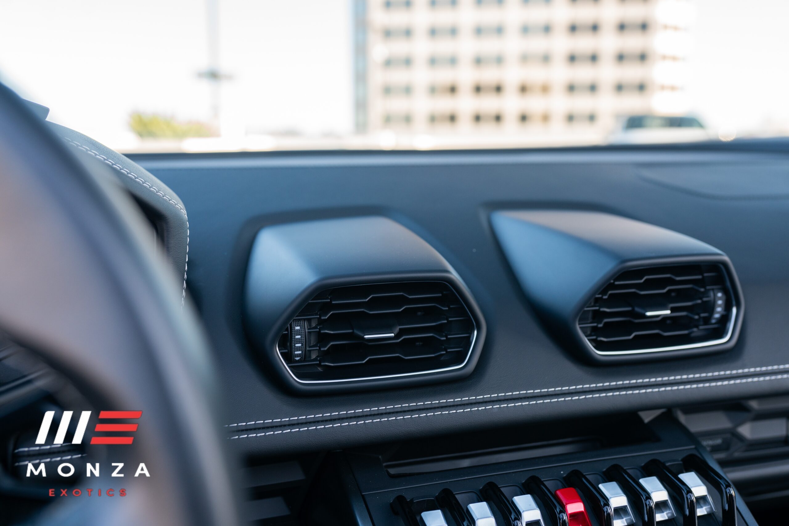 Black Lamborghini Huracán Evo Spyder front quarter angle Irvine