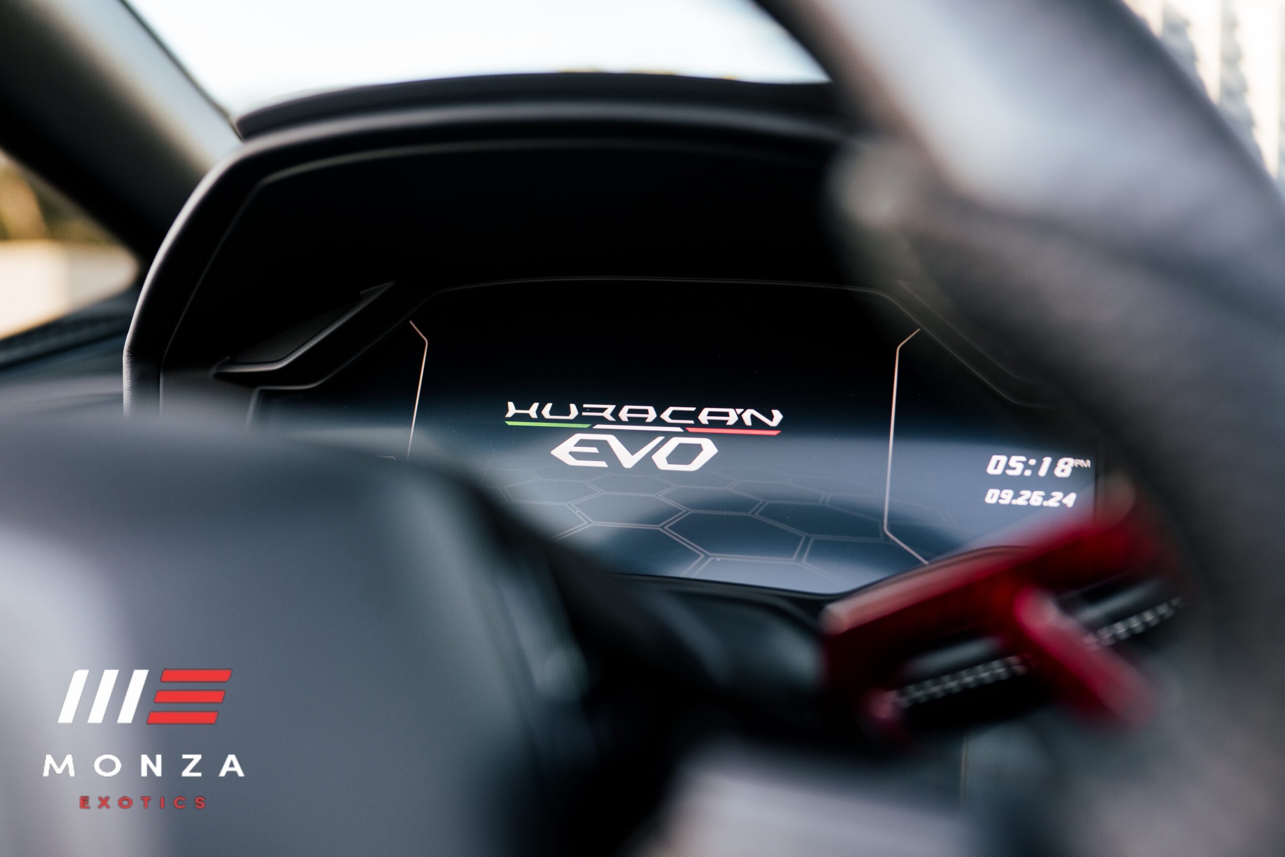 Lamborghini Huracán Evo Spyder Black rear quarter view Los Angeles