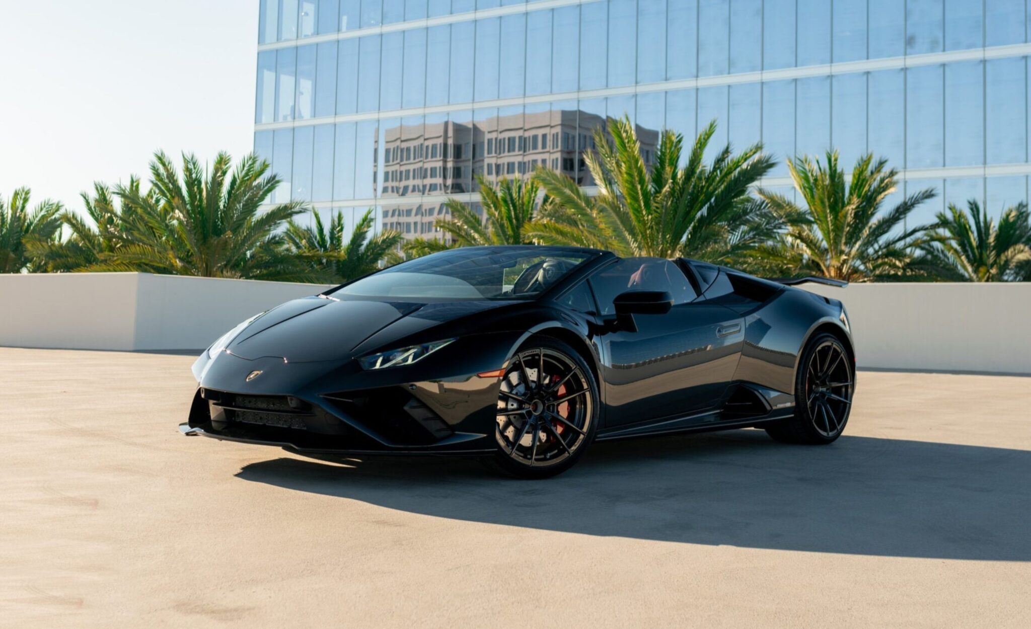 2022 Lamborghini Huracán Evo Spyder exotic car rental SoCal