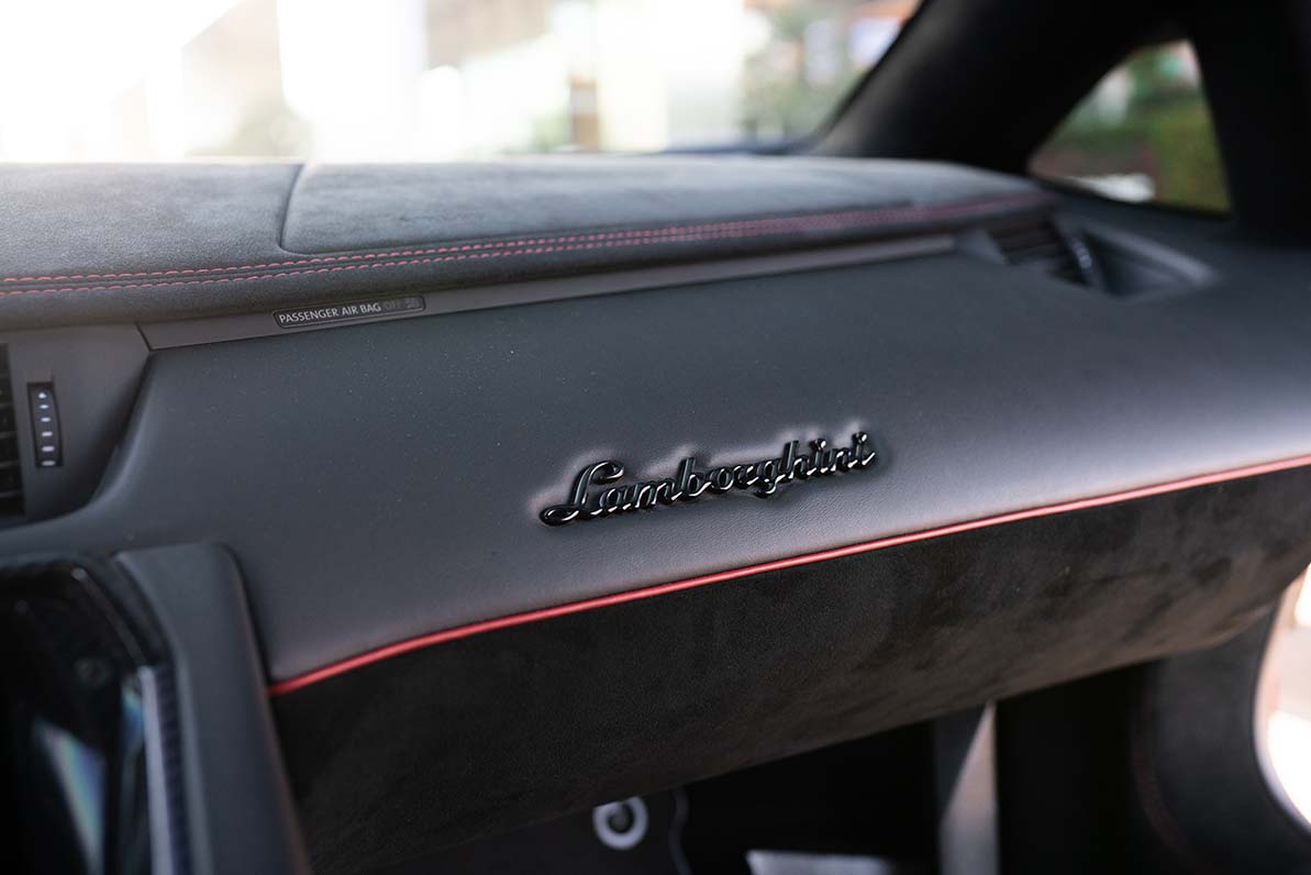 2019 Lamborghini Aventador SV engine bay supercar Southern California exotic rental