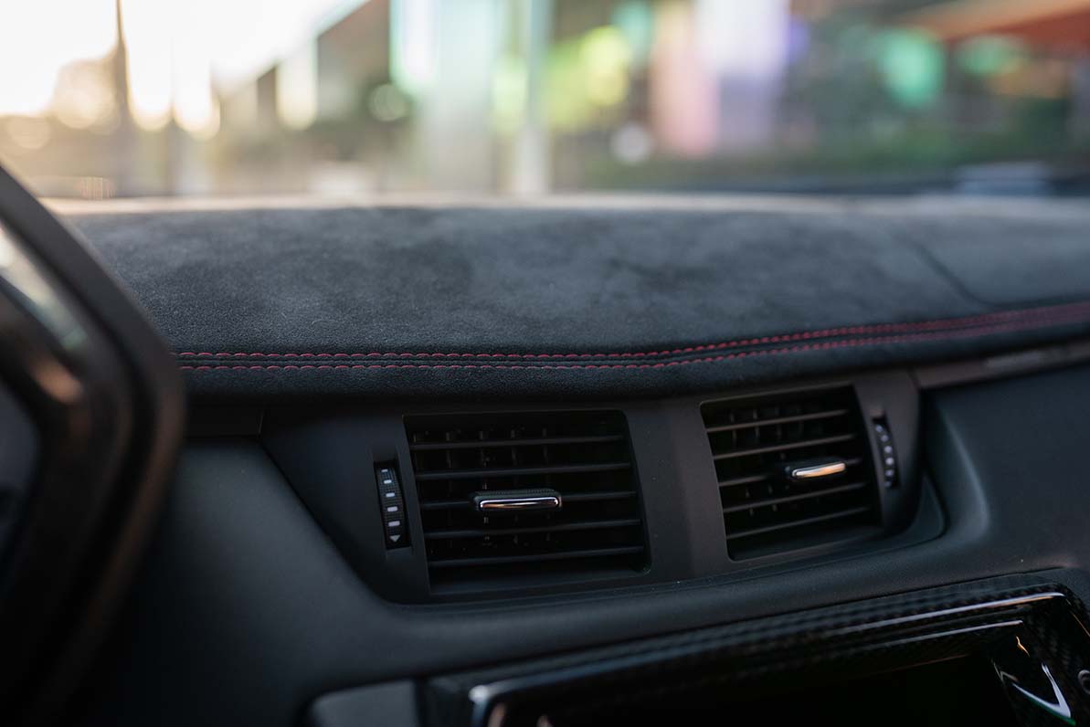 2019 Lamborghini Aventador SV headlight detail Red Beverly Hills