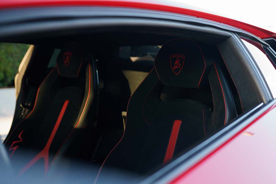 Lamborghini Aventador SV cockpit dashboard exotic car rental OC