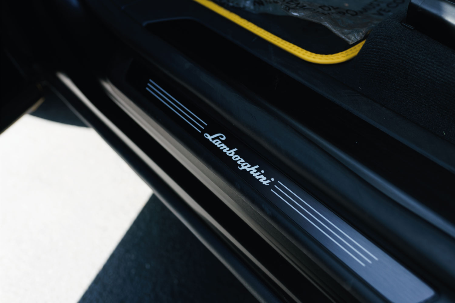 2024 Lamborghini Urus S driver cockpit Black / Yellow seats Orange County