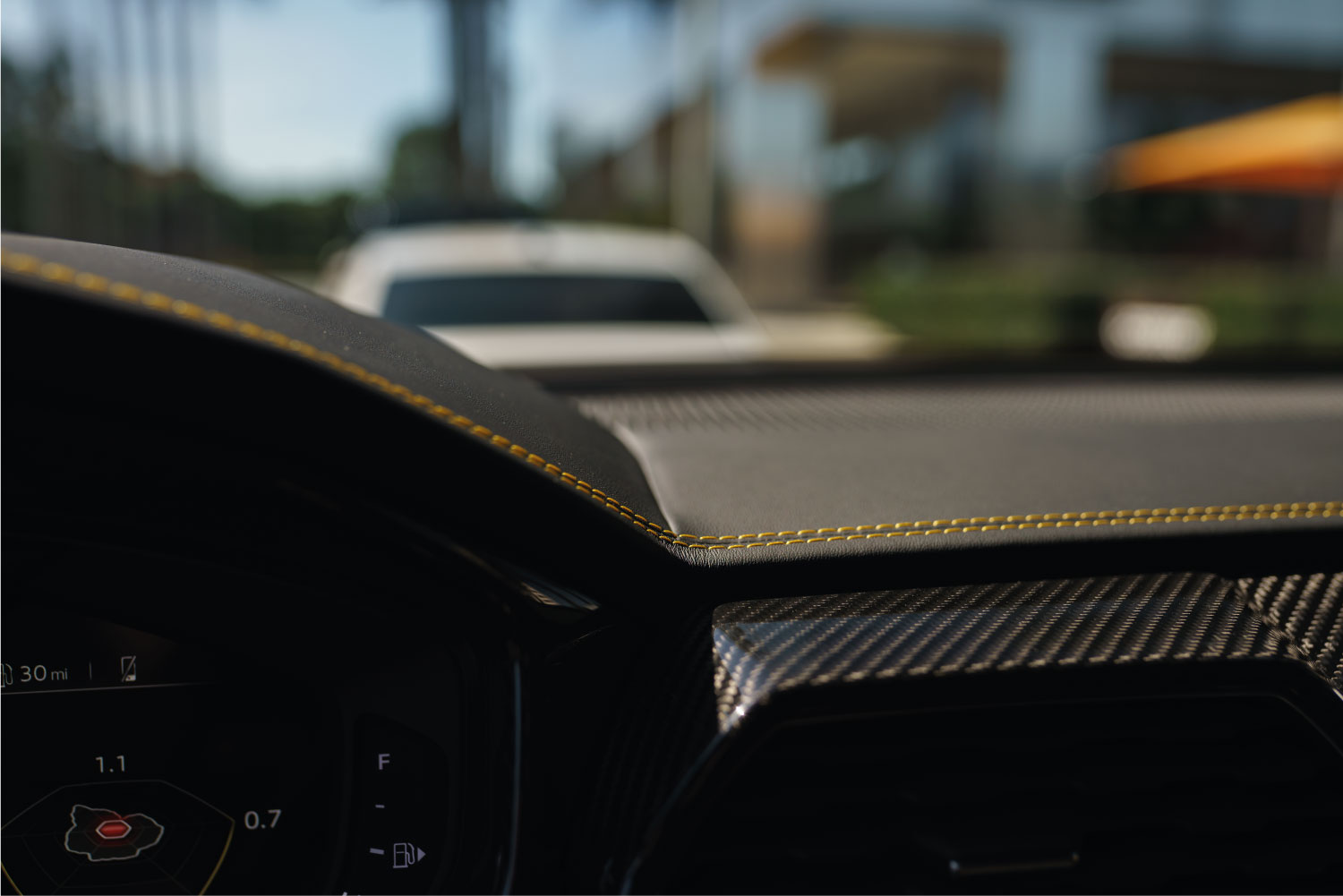 Lamborghini Urus S Black rear quarter view Los Angeles exotic rental