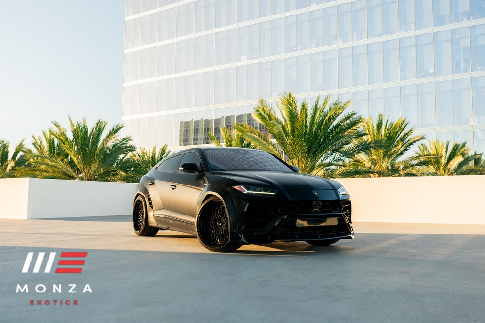 2023 Lamborghini Urus Widebody Black luxury SUV Beverly Hills exotic rental