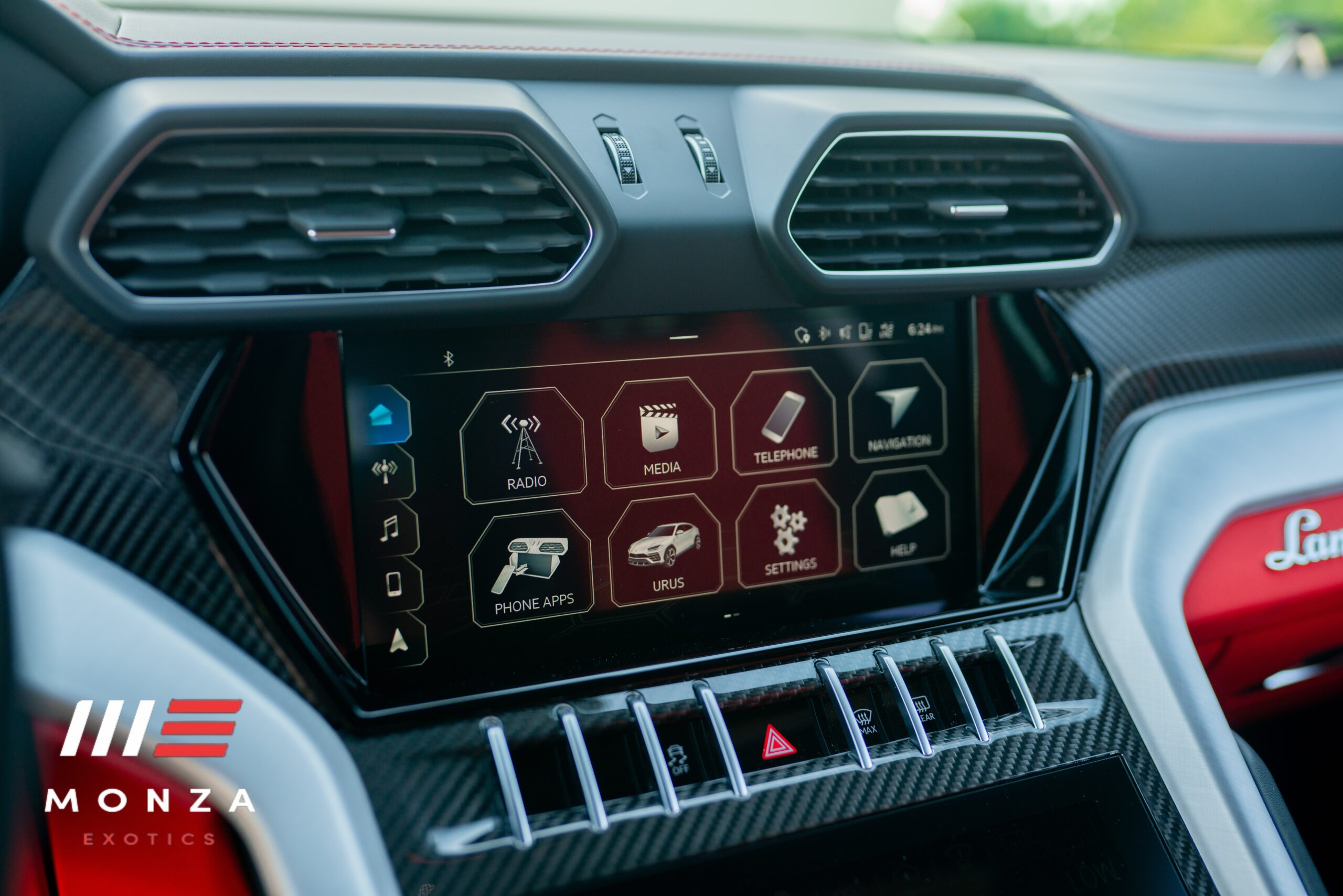 Lamborghini Urus Widebody Black close-up luxury SUV rental Newport Beach