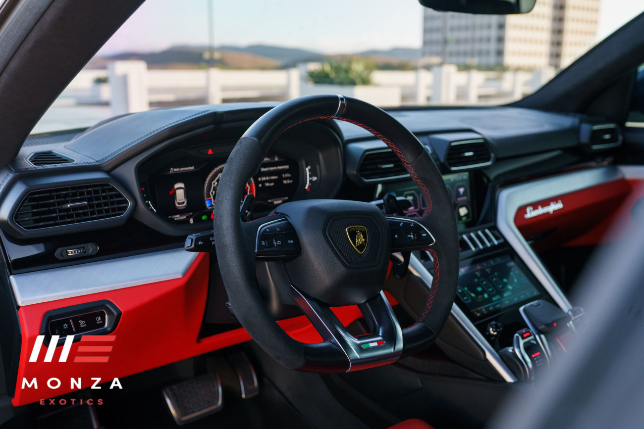 2023 Lamborghini Urus Silver luxury SUV Beverly Hills exotic rental