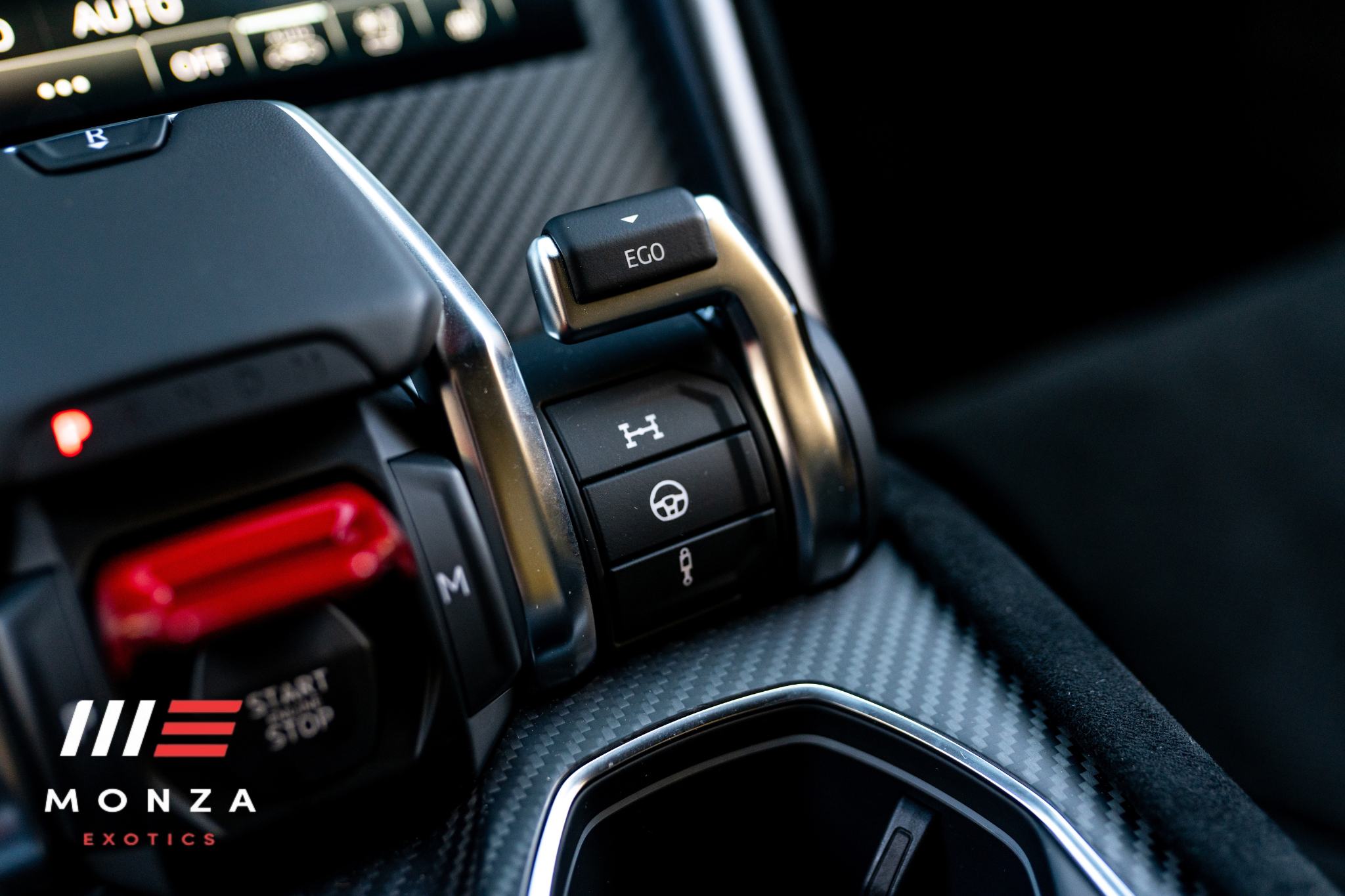 Lamborghini Urus Performante Yellow at dusk Orange County exotic rental