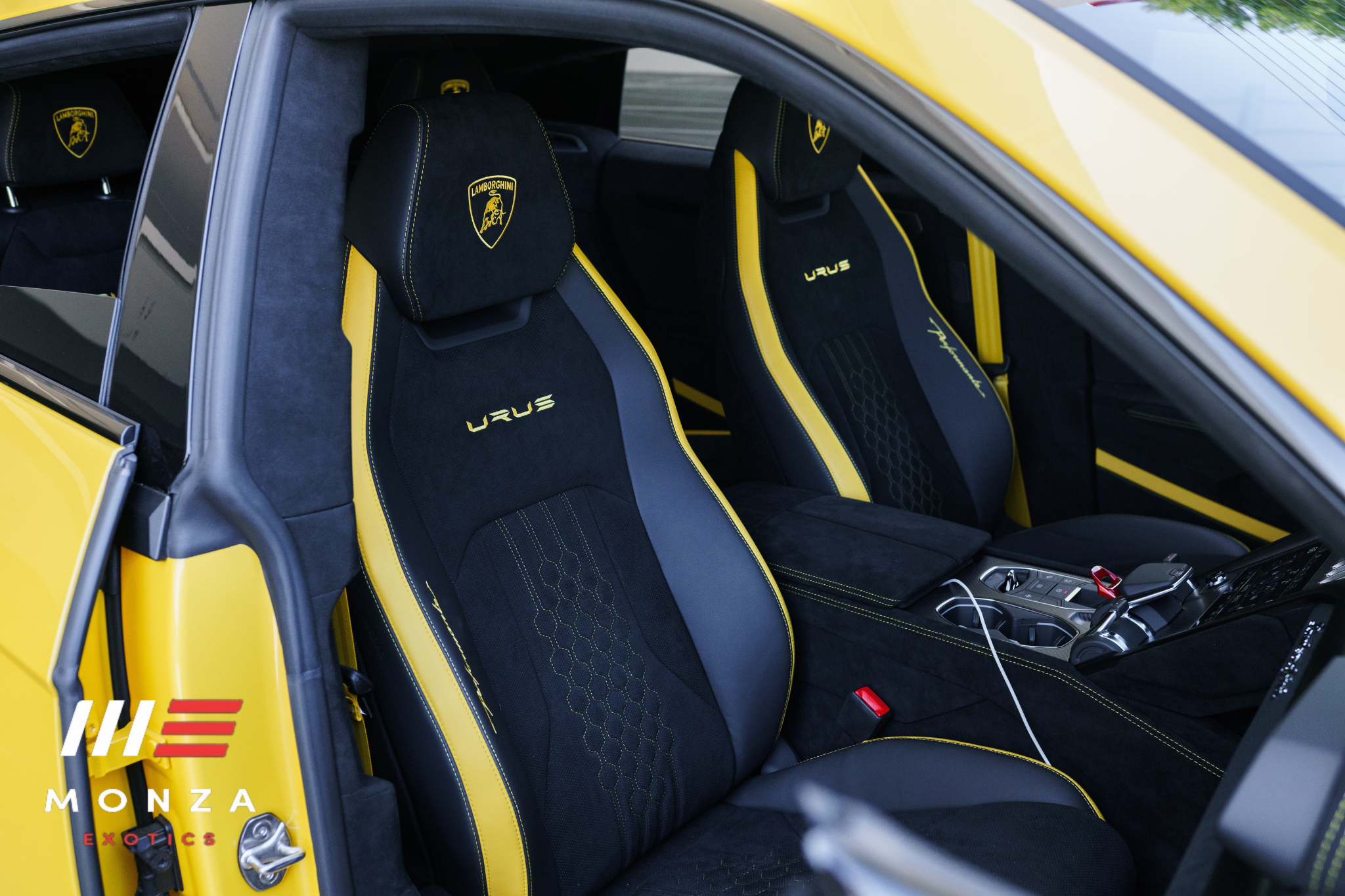 2023 Lamborghini Urus Performante front three-quarter Yellow SoCal