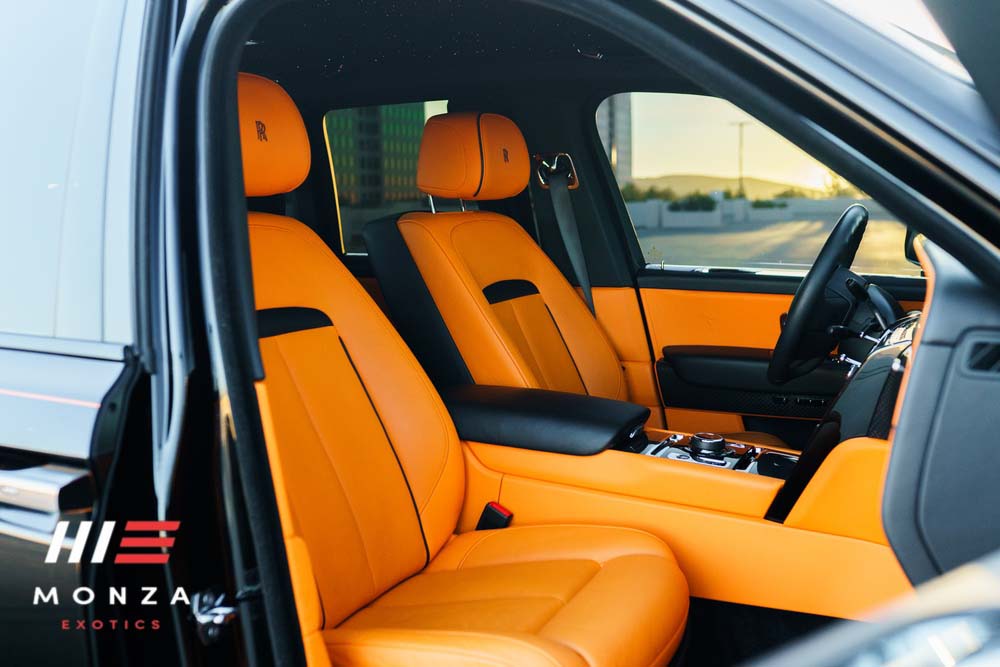 2024 Rolls Royce Cullinan Black Badge badge detail luxury SUV OC exotic rental