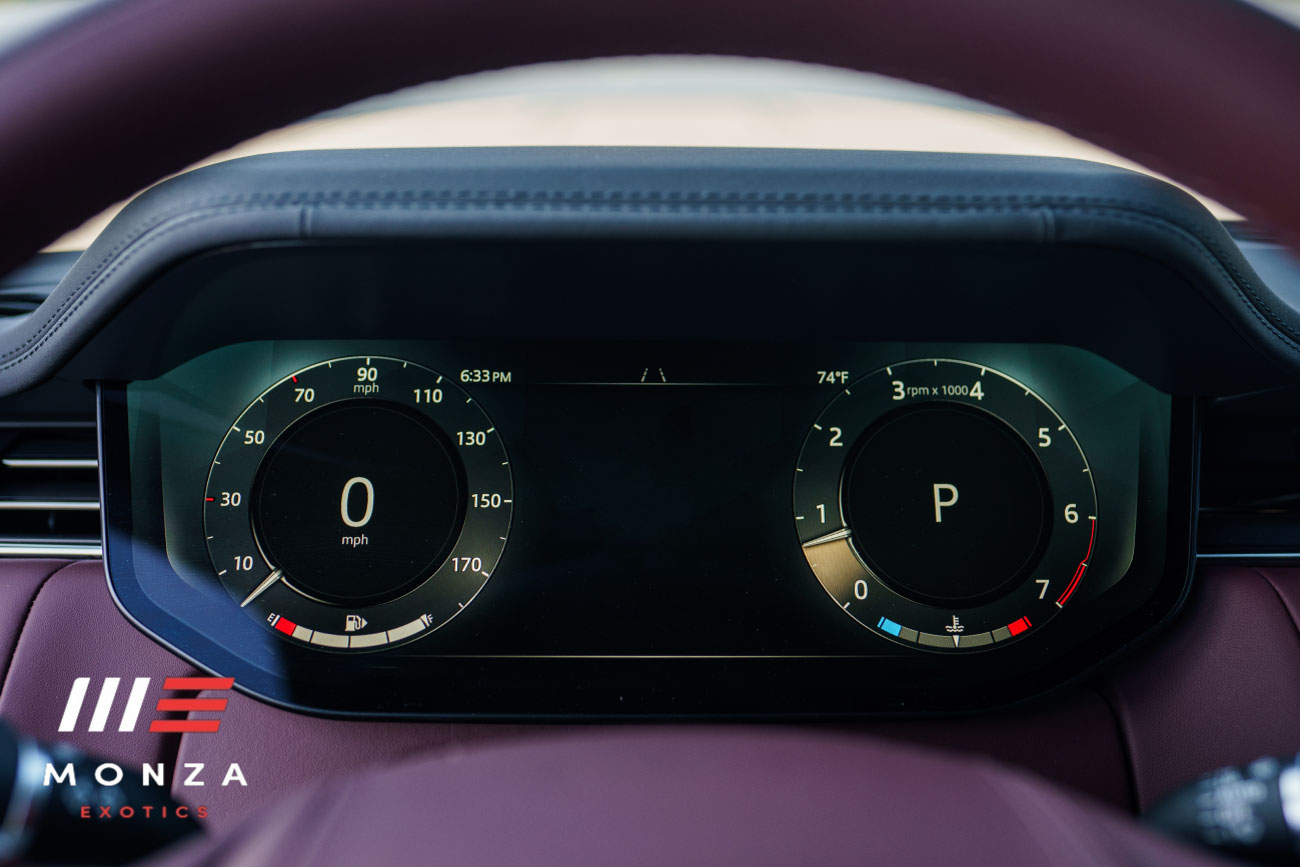 Land Rover Range Rover P400 SE Black trunk view luxury rental Pacific Coast Highway