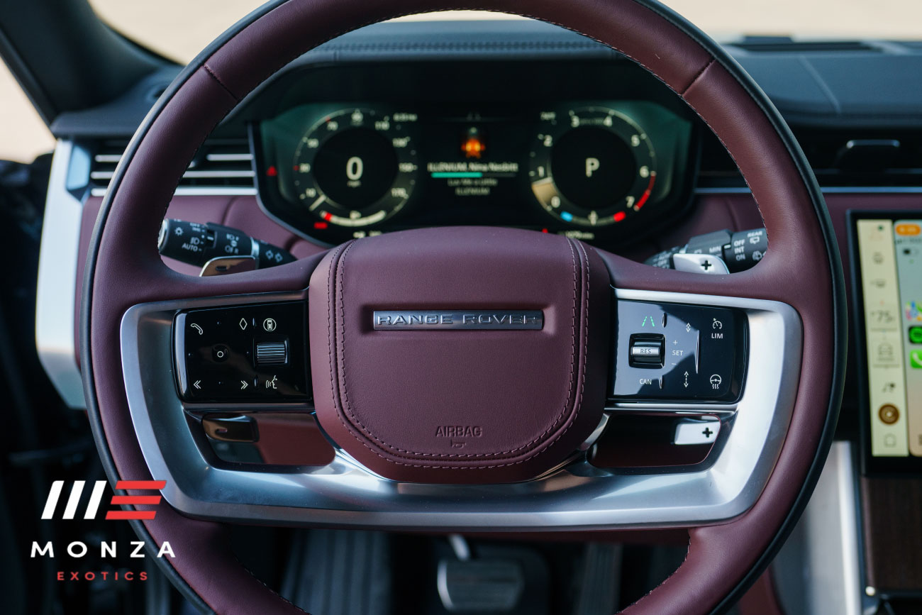 Land Rover Range Rover P400 SE Black close-up luxury SUV rental Newport Beach