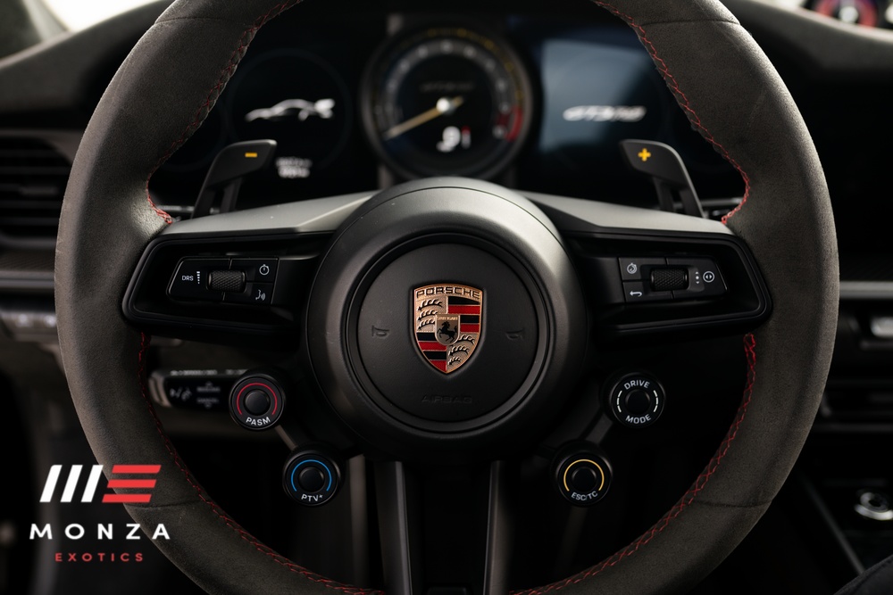 Porsche 911 GT3 RS Black at dusk Orange County exotic rental