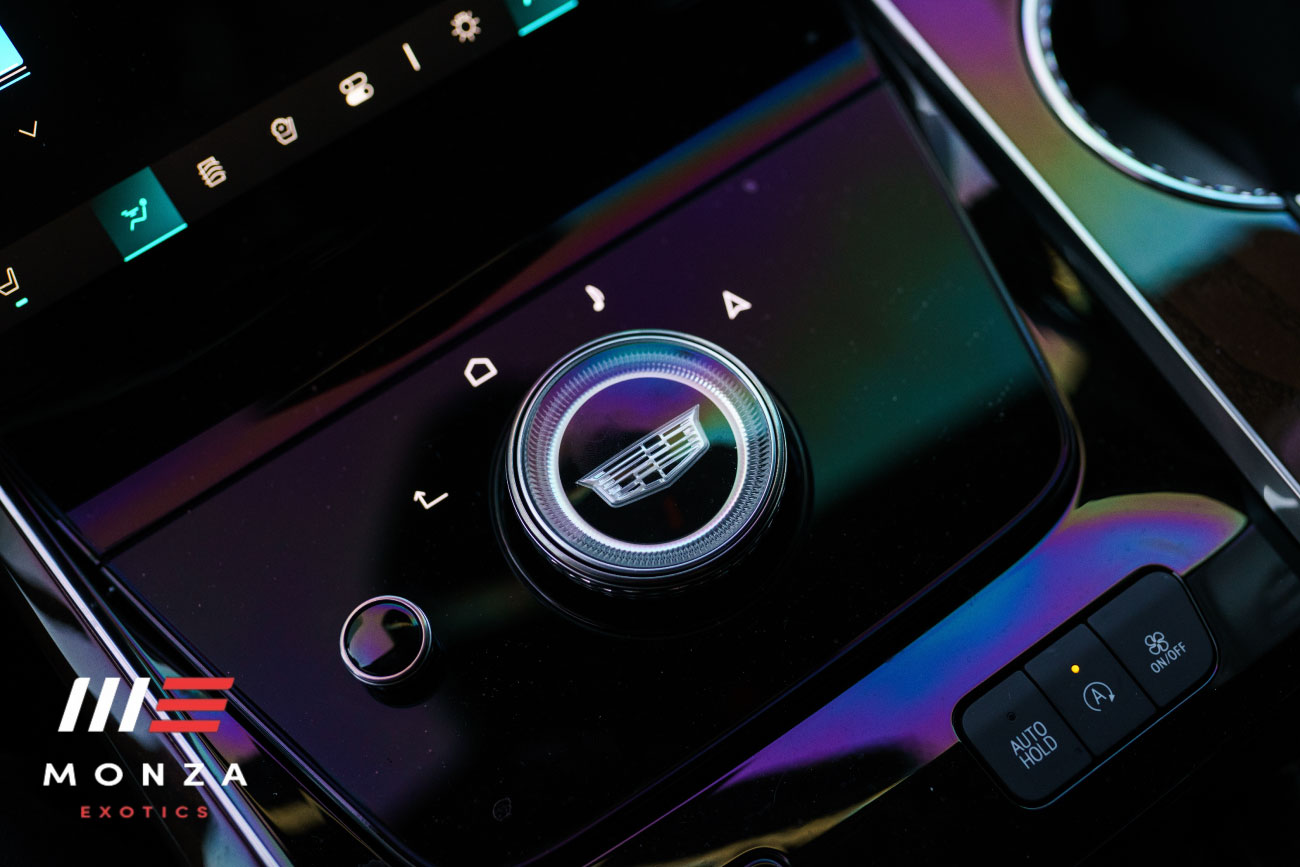 2025 Cadillac Escalade Platinum Sport headlight detail Black Beverly Hills