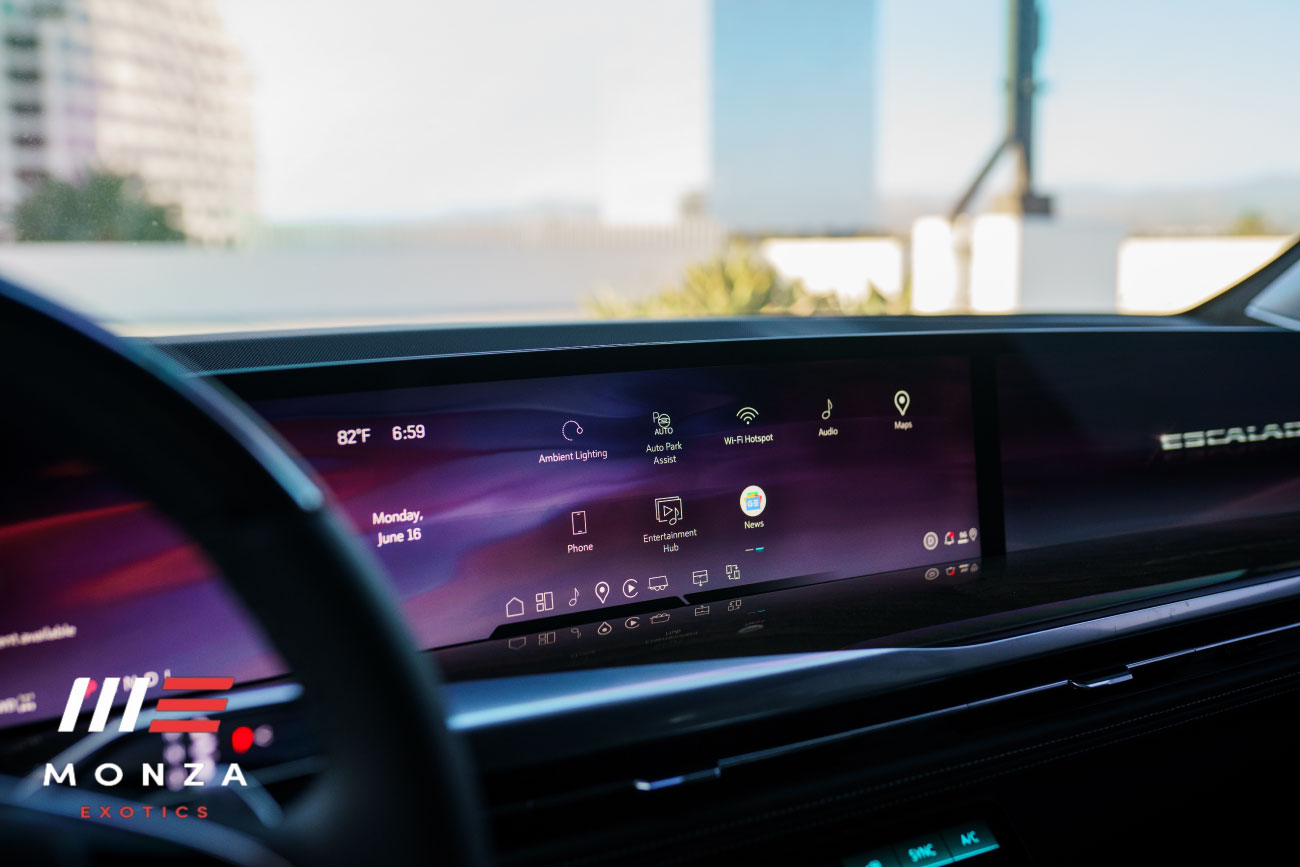 2025 Cadillac Escalade Platinum Sport engine bay luxury SUV Southern California exotic rental