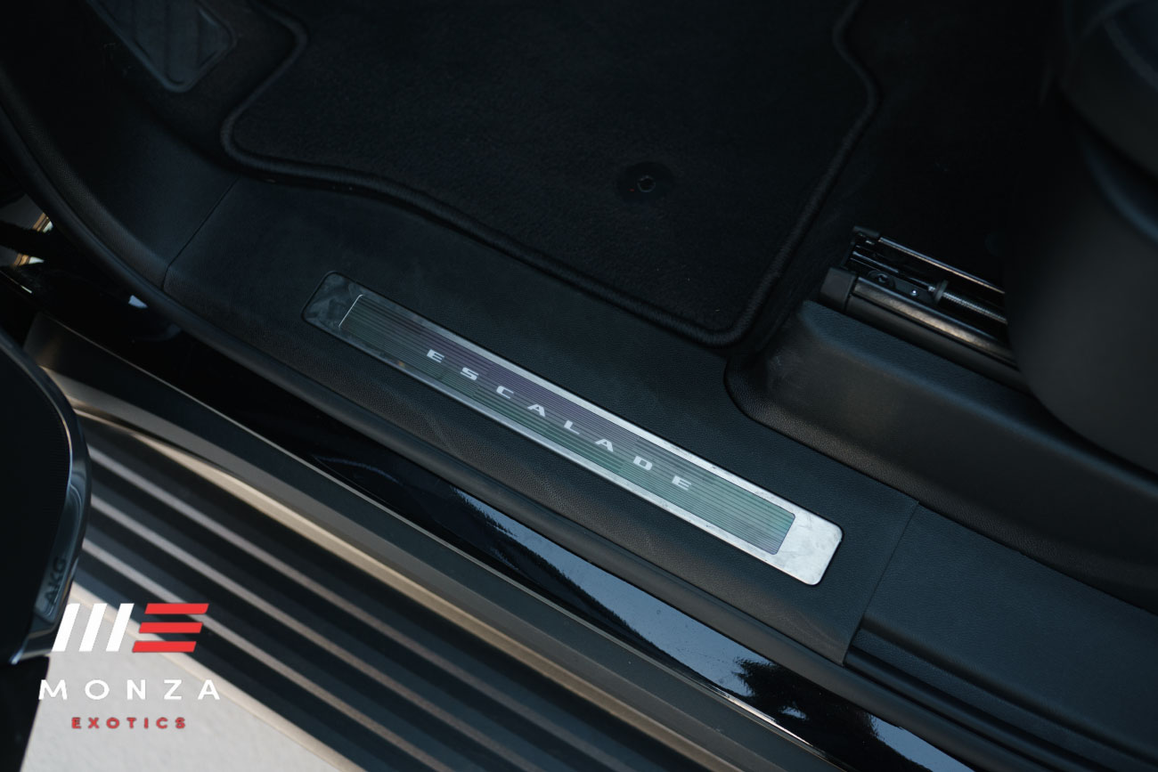 Cadillac Escalade Platinum Sport side profile Black luxury SUV Beverly Hills