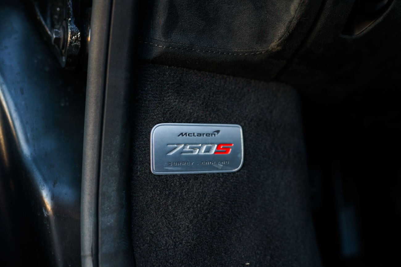 McLaren 750S Spyder Yellow close-up supercar rental Newport Beach