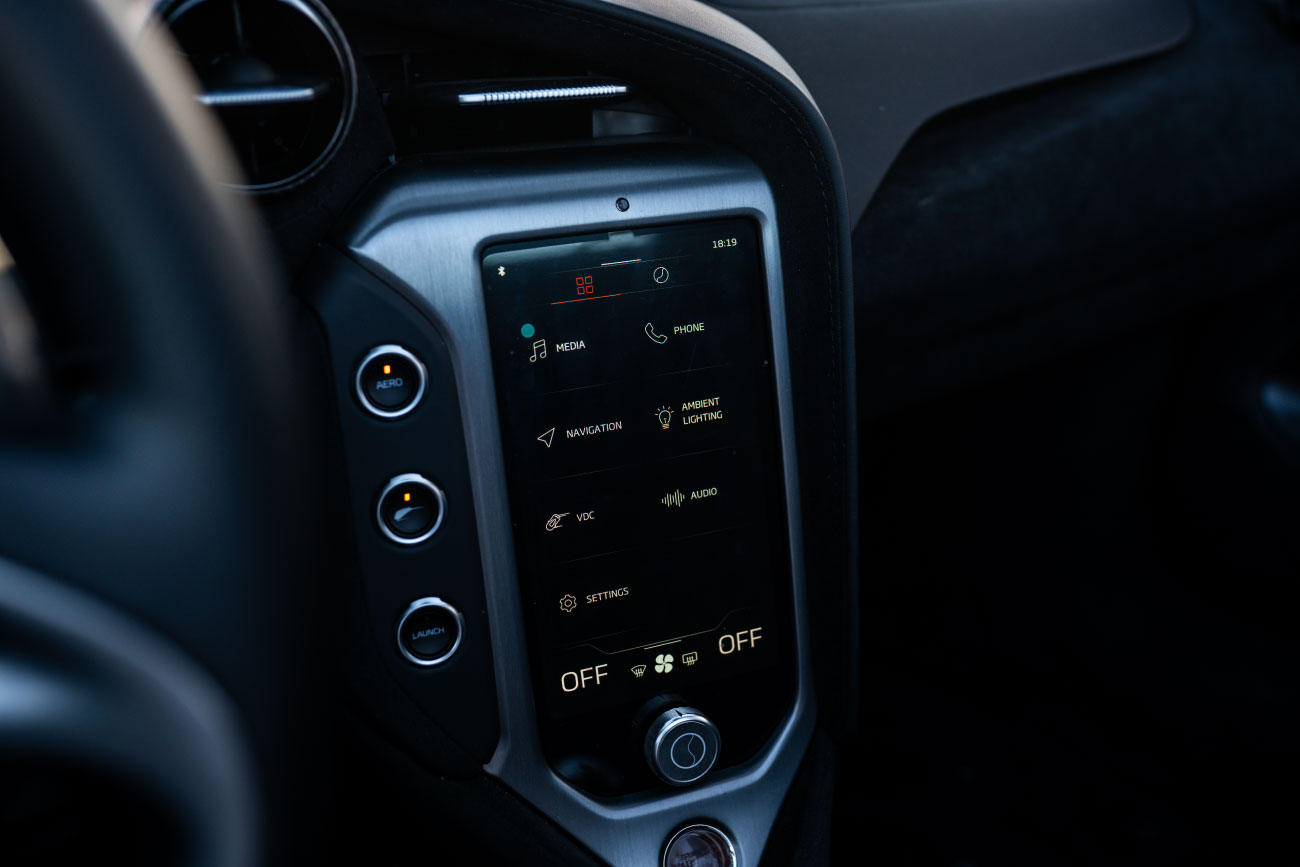 2024 McLaren 750S Spyder engine bay supercar Southern California