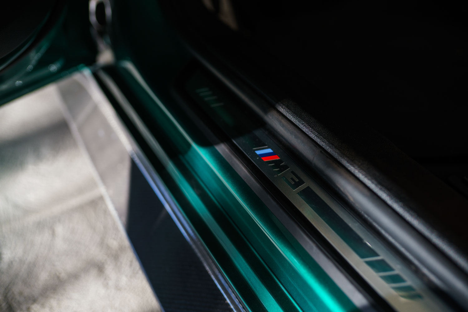 BMW M3 Competition Orange interior cabin Southern California