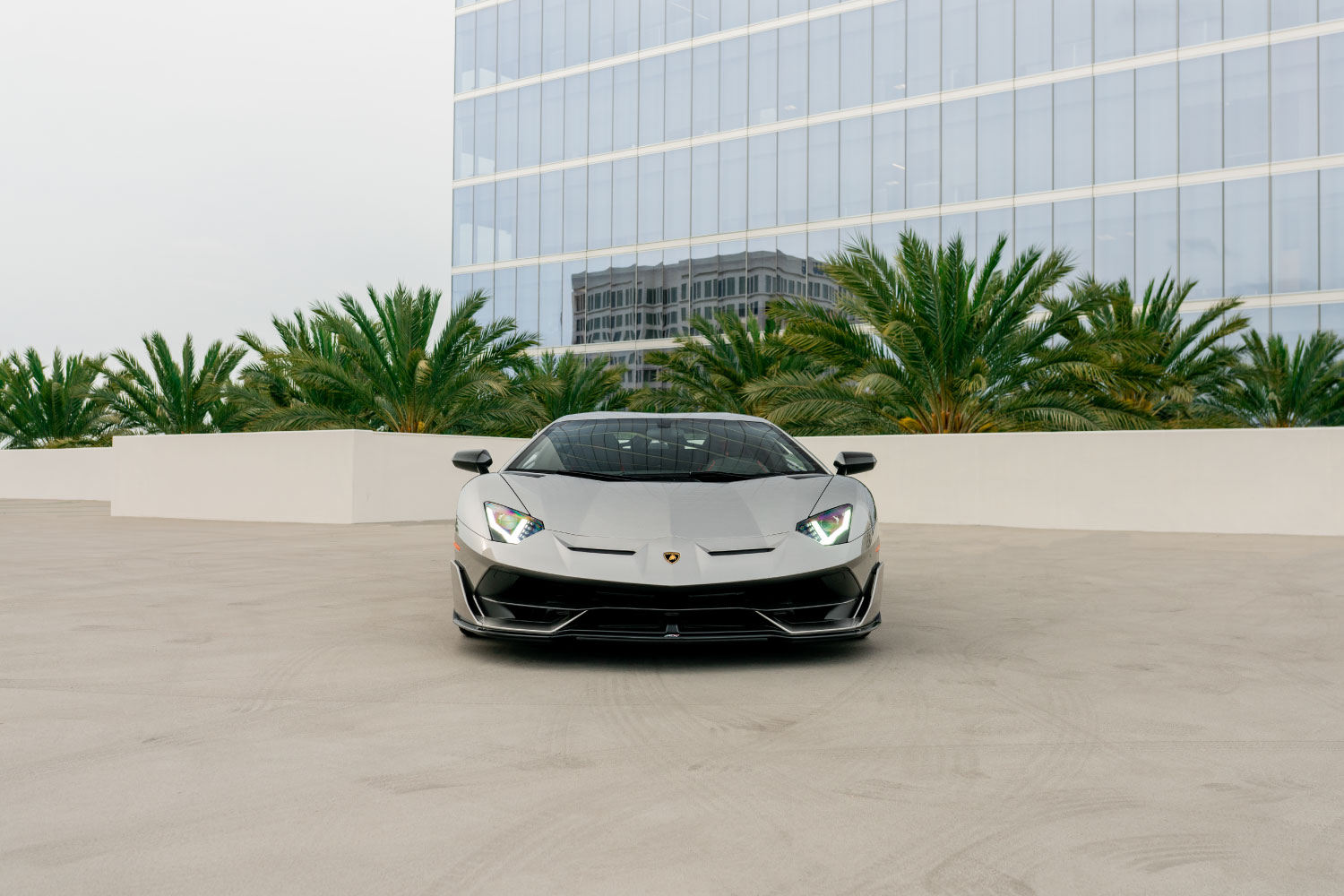 2019 Lamborghini Aventador SVJ Coupe engine bay hypercar Southern California exotic rental