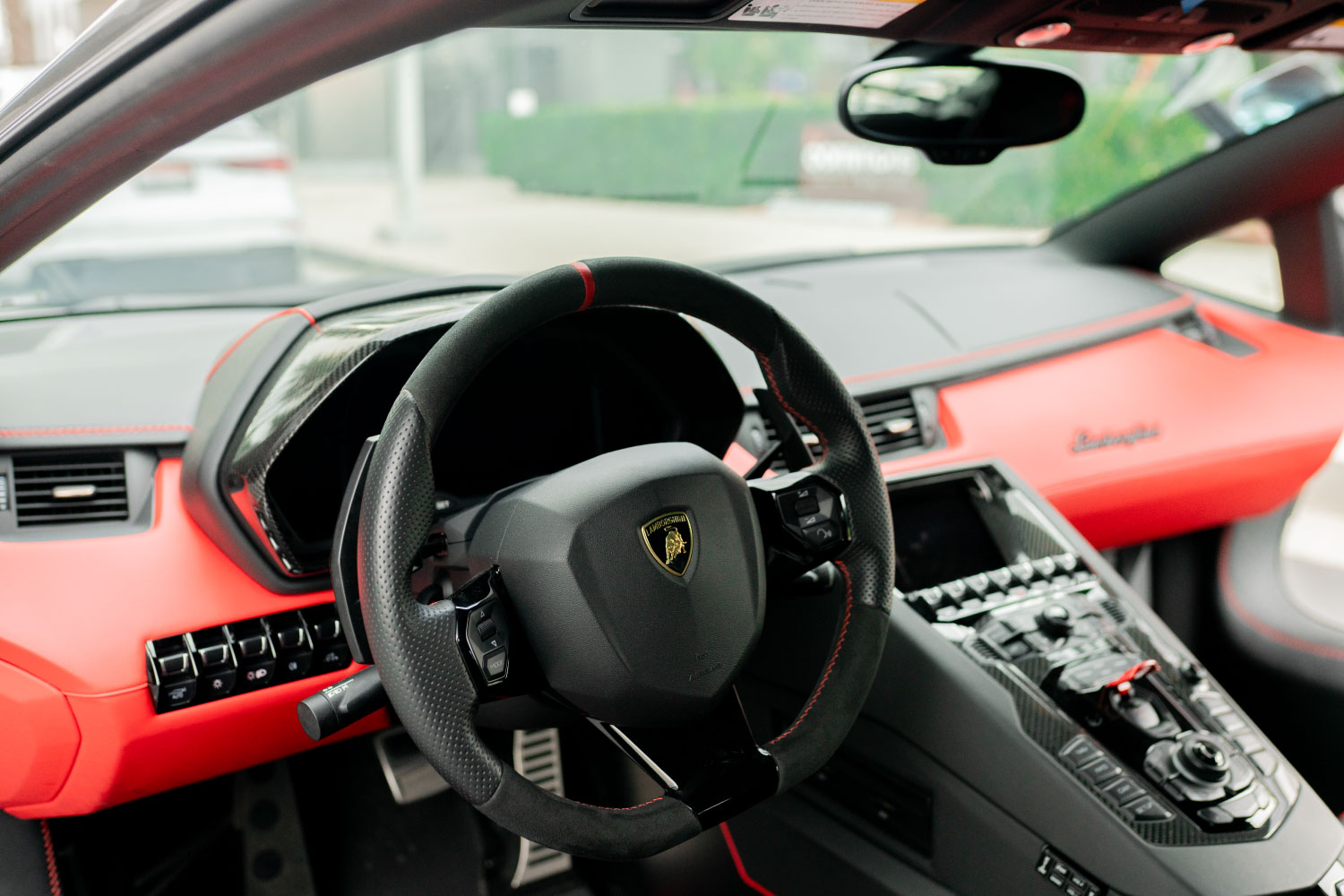 Lamborghini Aventador SVJ Coupe Grey brake caliper detail Newport Beach