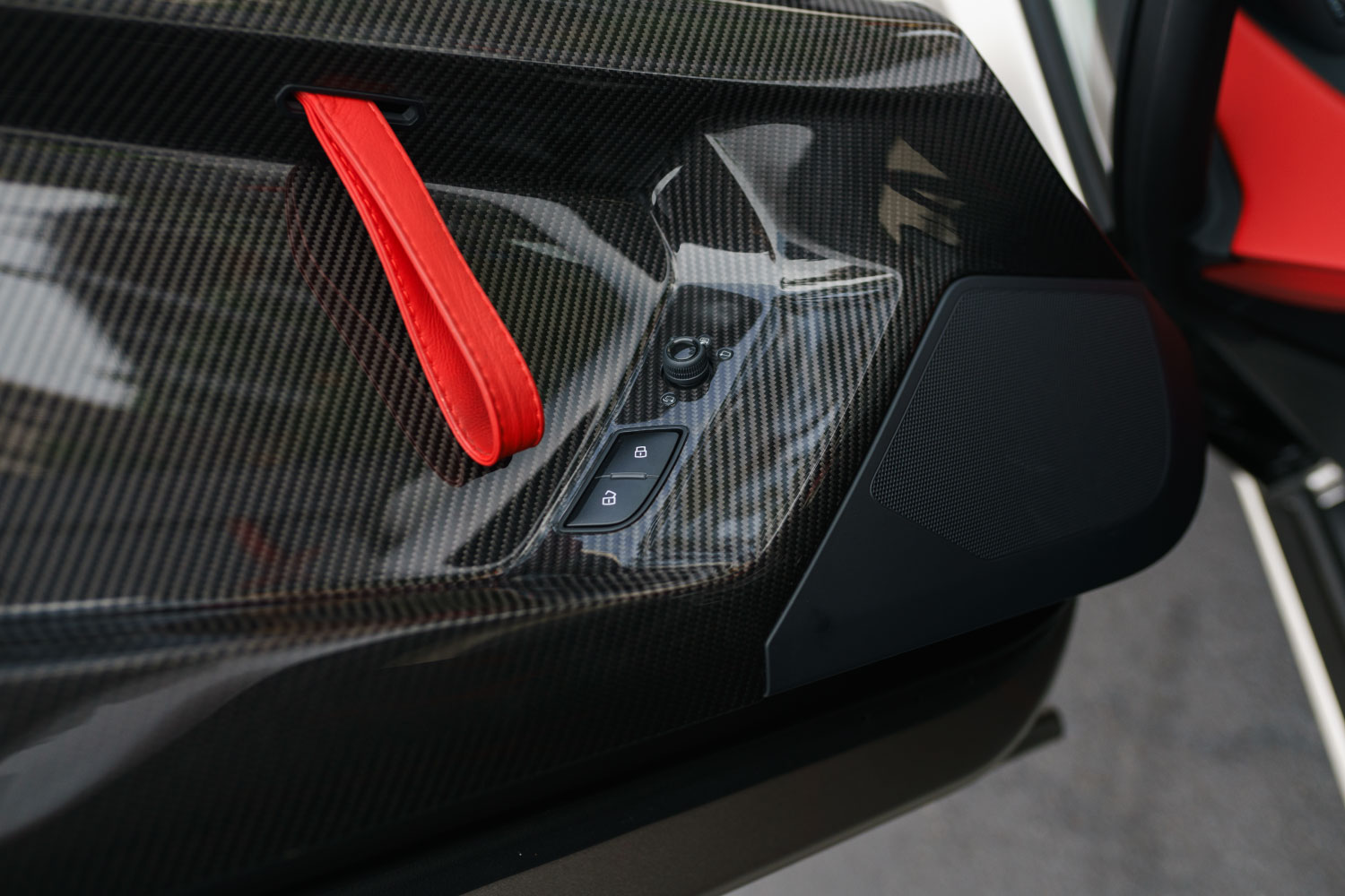 Lamborghini Aventador SVJ Coupe rear view Grey hypercar San Diego