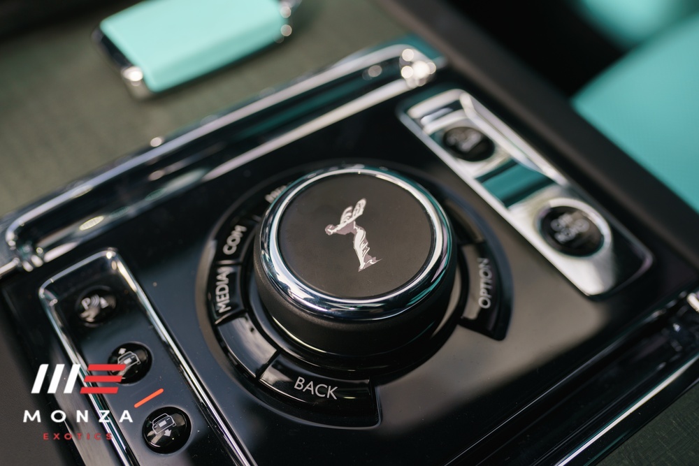 2024 Rolls-Royce Cullinan driver cockpit Tiffany Blue / White seats Newport Beach