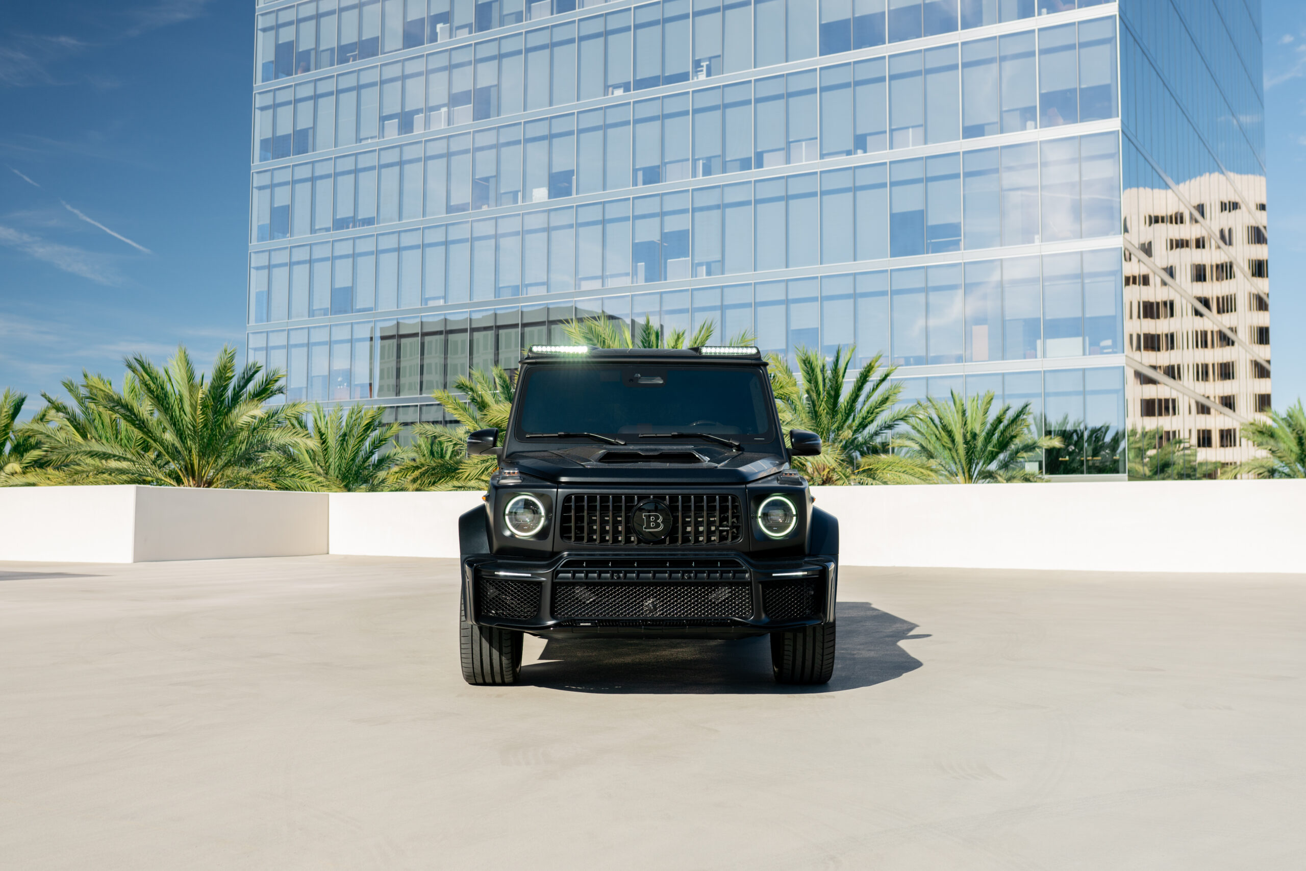 Mercedes-Benz Brabus G800 rear view Black luxury SUV San Diego exotic rental