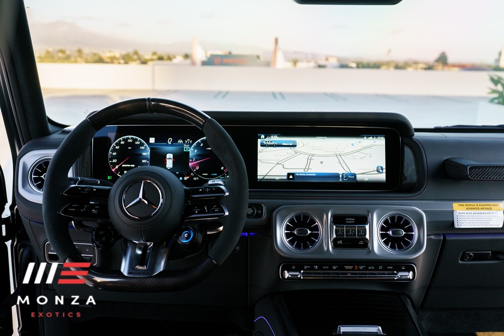 Mercedes-Benz Brabus G800 Black close-up luxury SUV rental Newport Beach