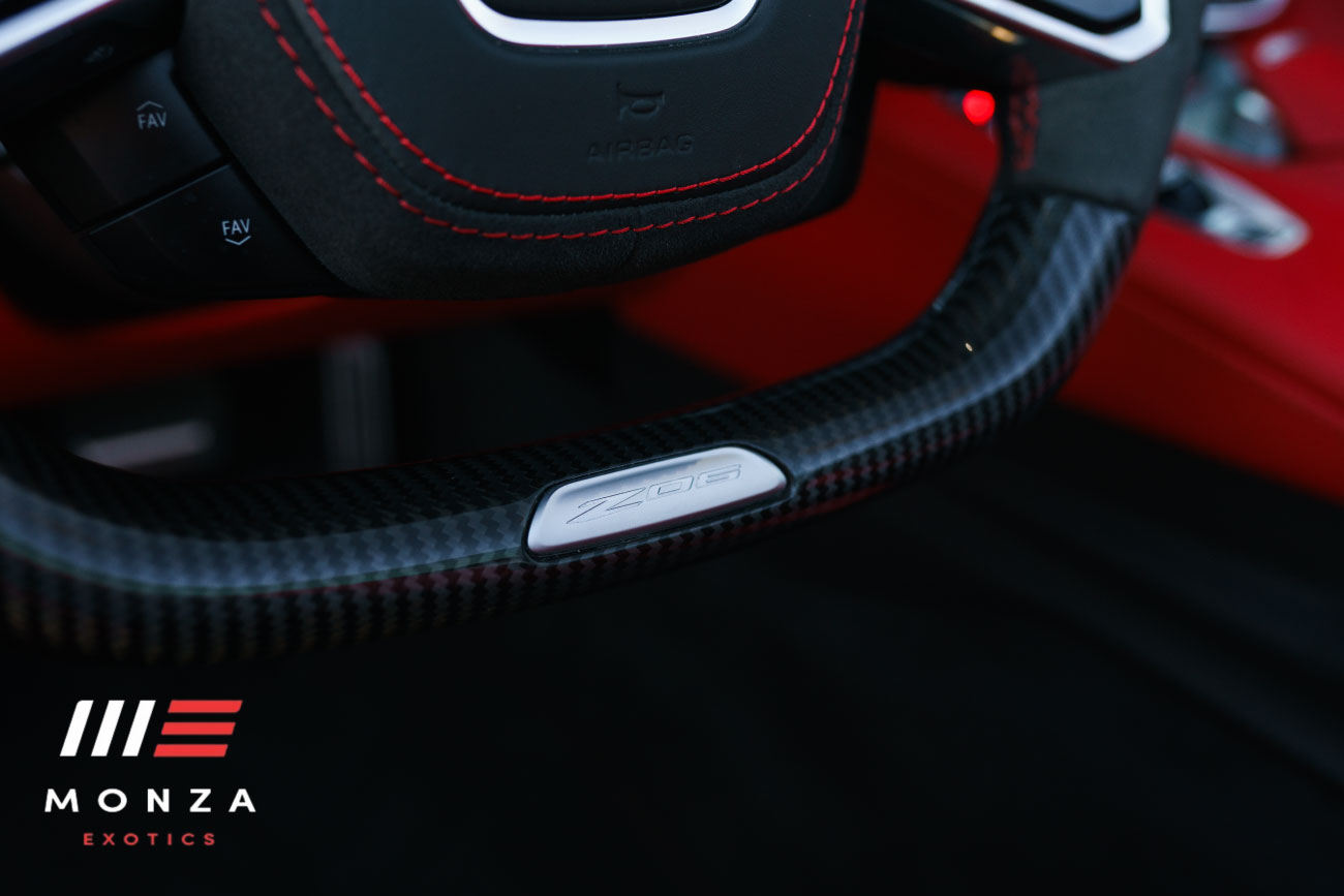 2024 Corvette Z06 luxury interior Red / Black Irvine