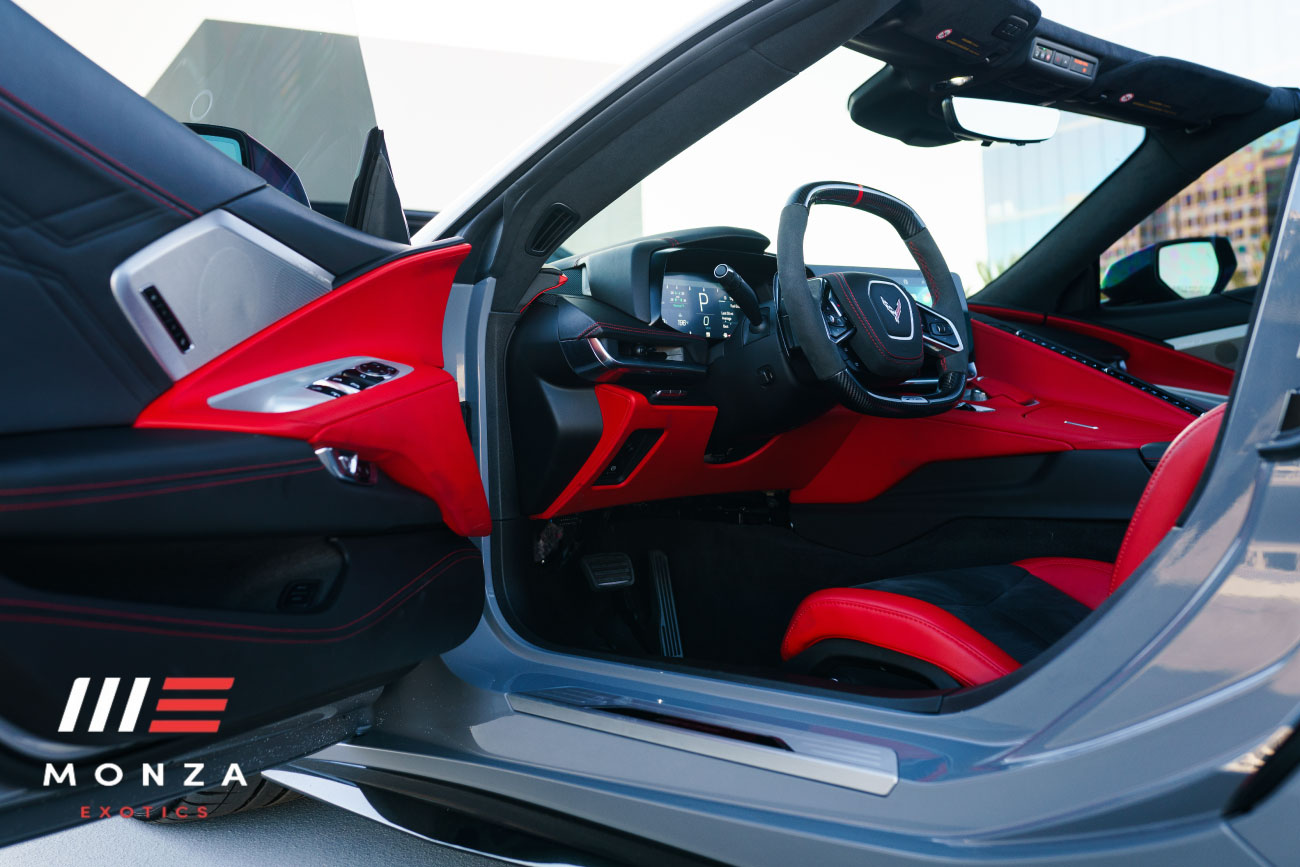 Corvette Z06 Grey at dusk Orange County