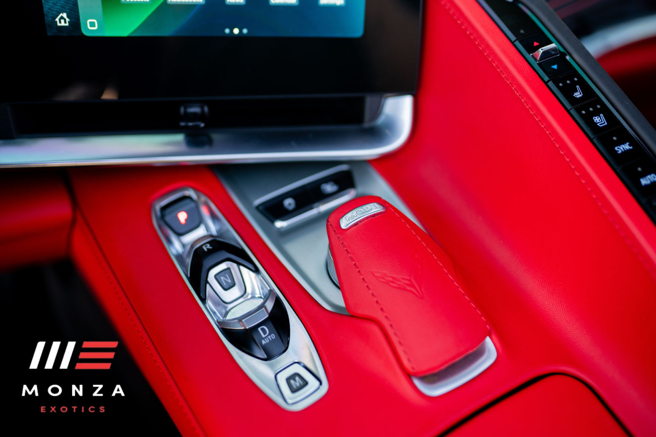 Corvette Z06 Grey close-up supercar rental Newport Beach