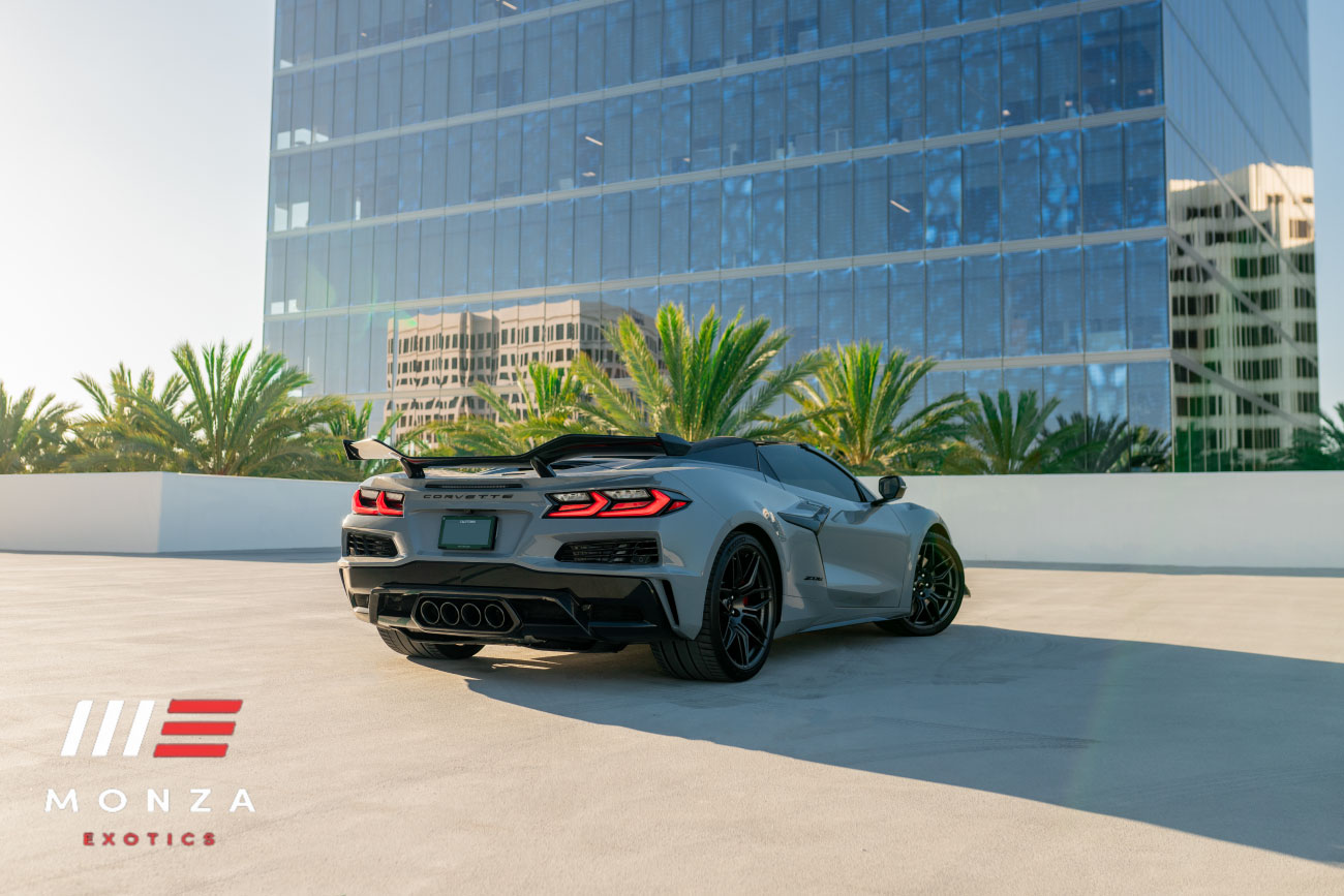 2024 Corvette Z06 badge detail supercar OC exotic rental