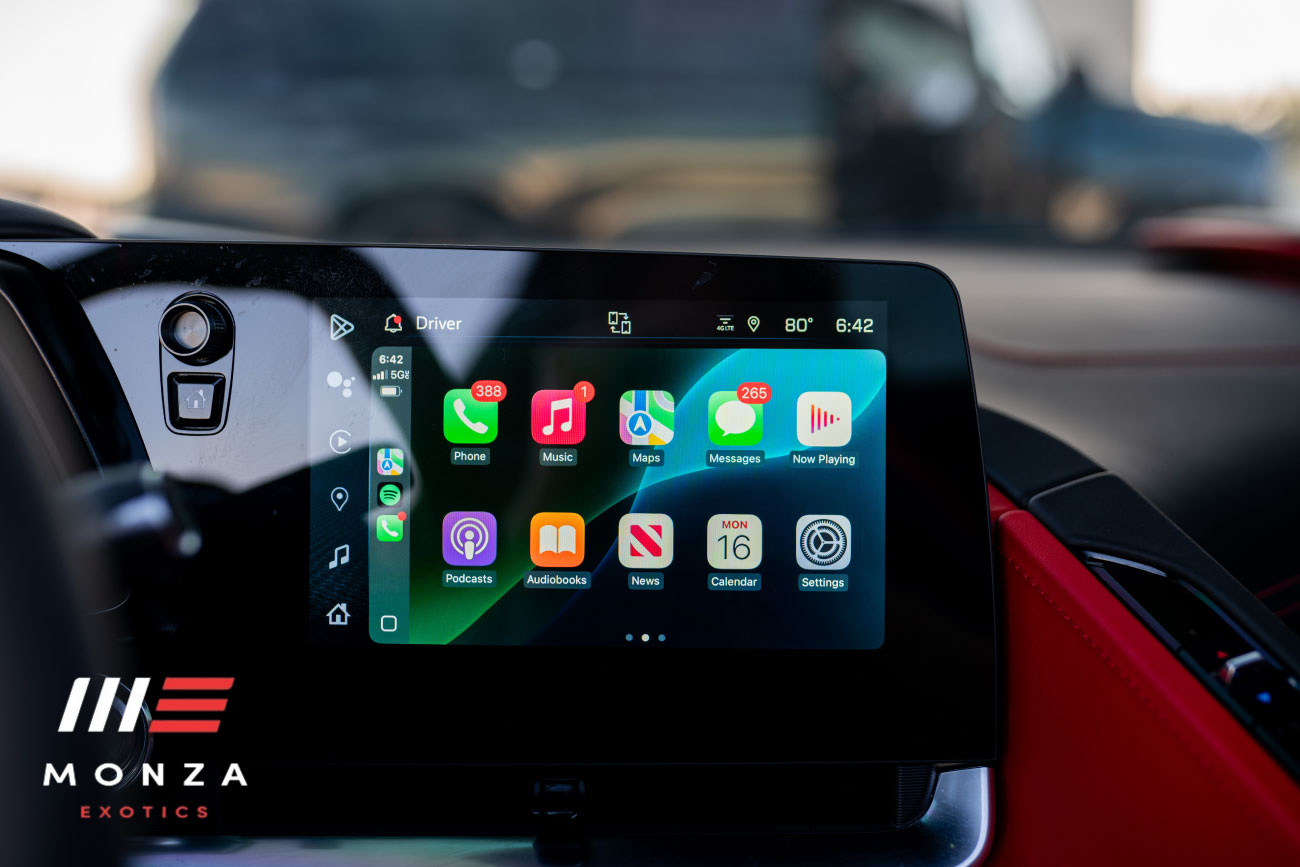 Corvette Z06 rear view Grey supercar San Diego