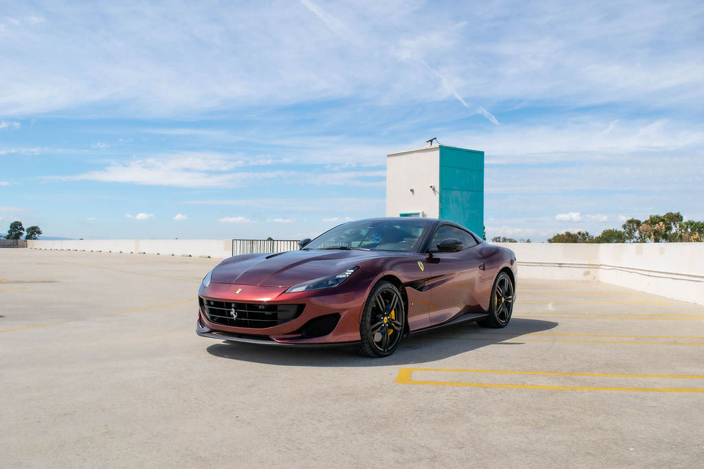 Ferrari Portofino rental, a convertible Ferrari available across Southern California
