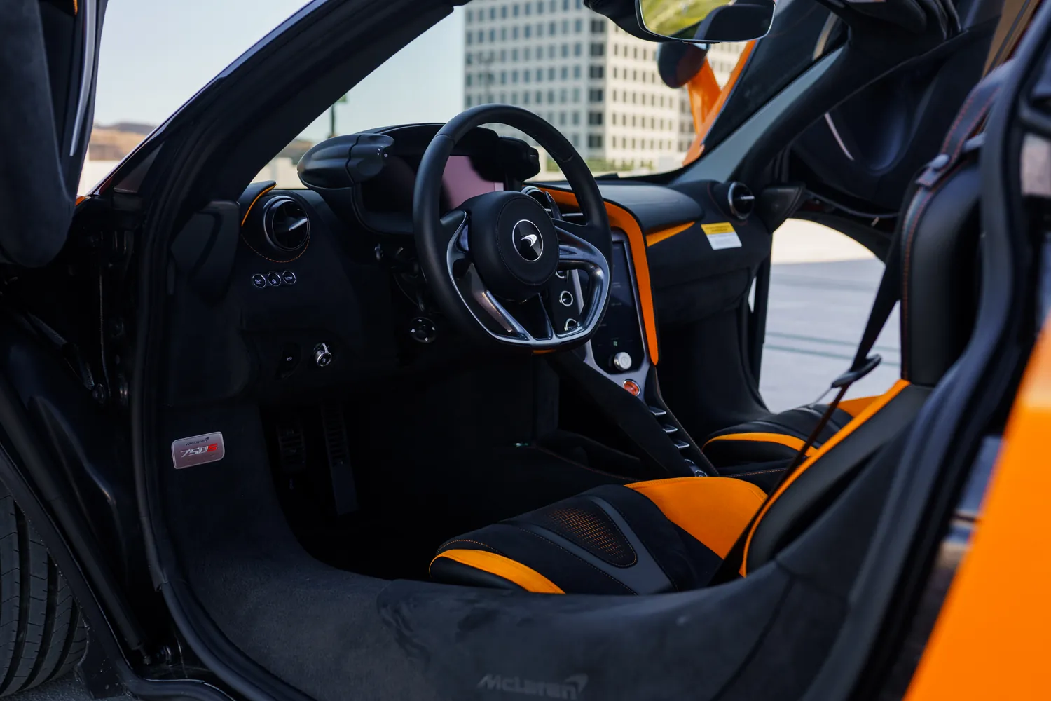 McLaren 750S rental, a carbon tub supercar available across Southern California